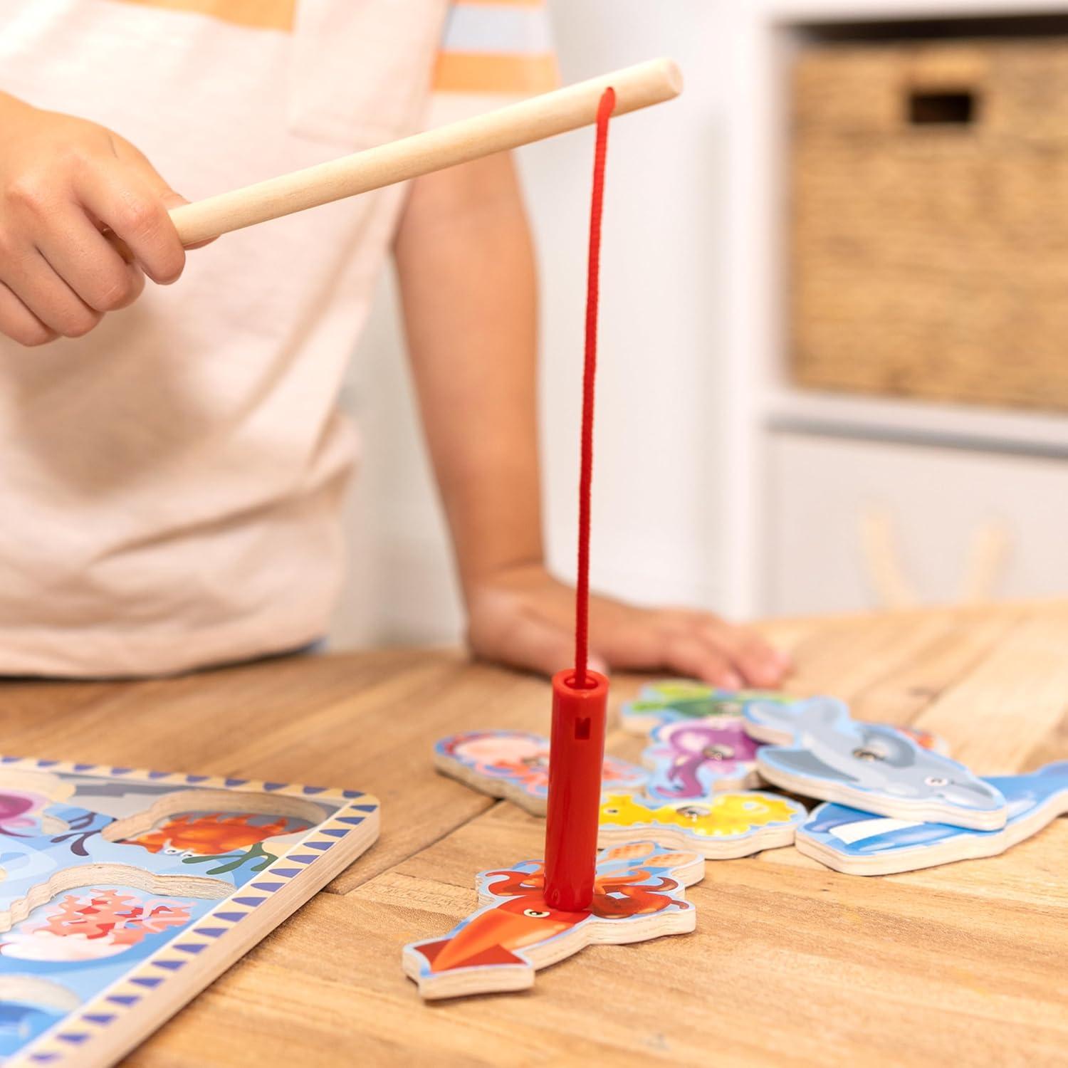 Juego de Pesca Magnético de Madera Melissa & Doug 10 Piezas