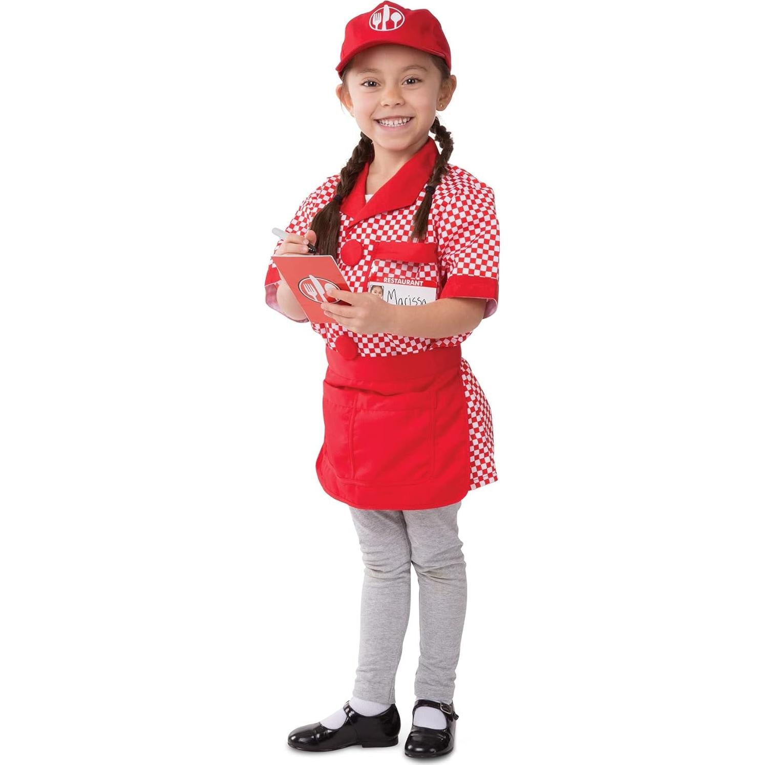 Disfraz de Servidor de Restaurante Melissa & Doug para Niños 3-6 Años