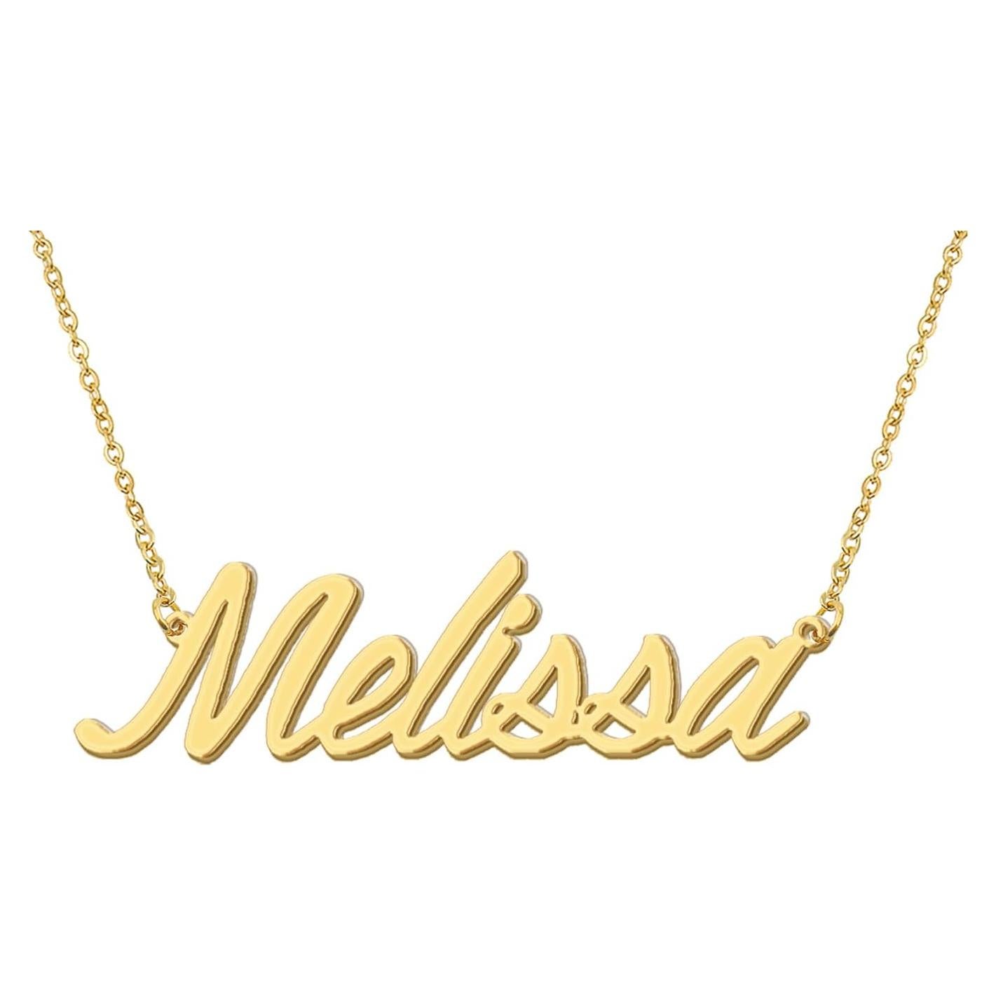 Collar Personalizado Oro 18k Aoloshow con Nombre para Mujeres