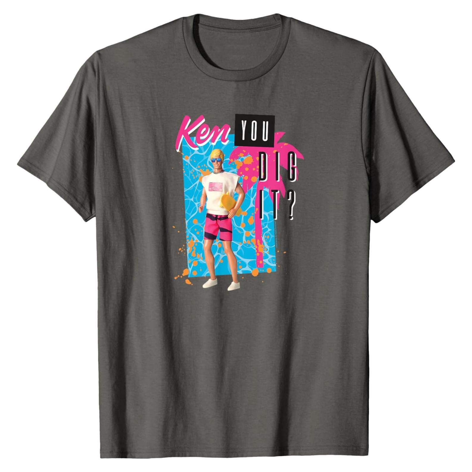Camiseta Ken Barbie - ¿Ken Puedes Excavarlo? Gris Asfalto