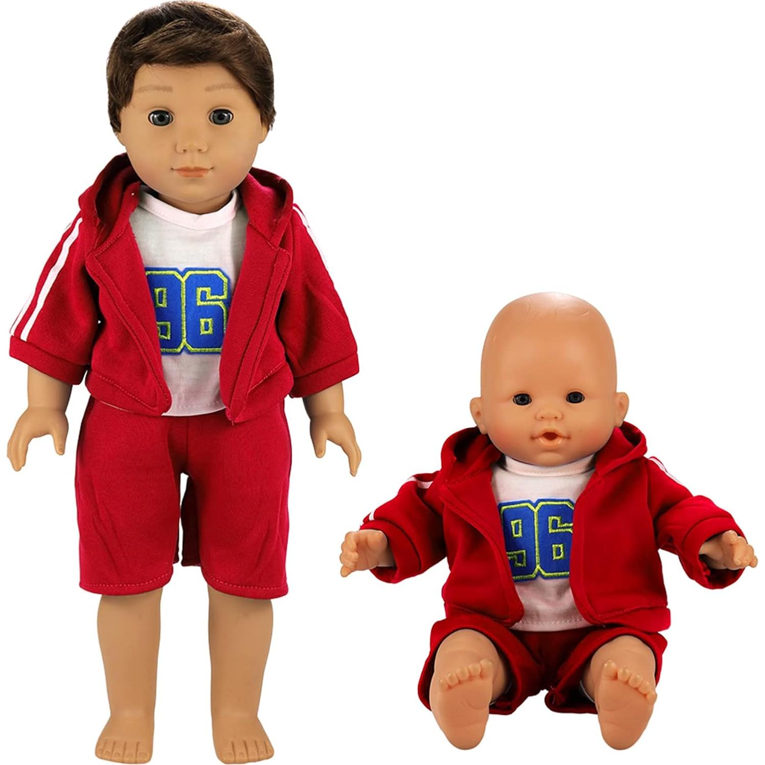 Ropa de Muñeca Niño BARWA 6 Conjuntos 14-46 cm