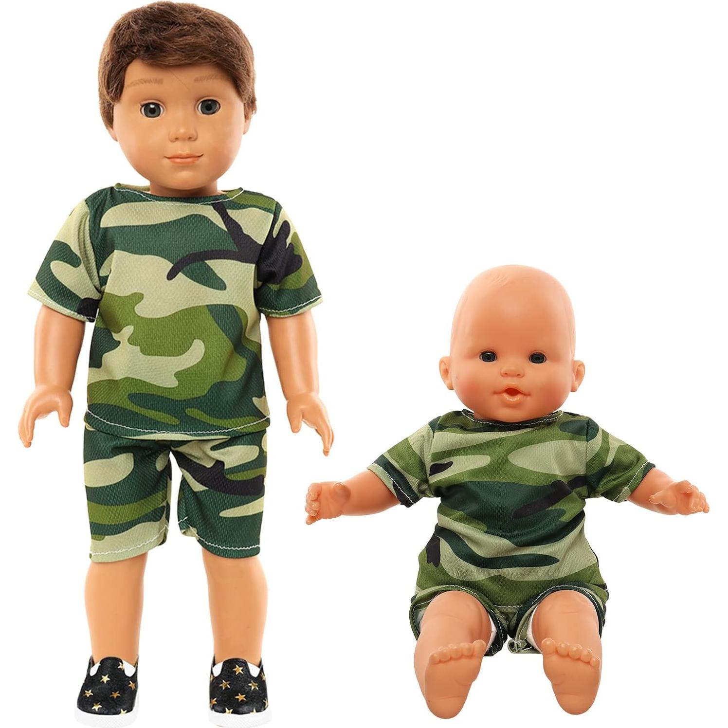 Ropa de Muñeca Niño BARWA 6 Conjuntos 14-46 cm