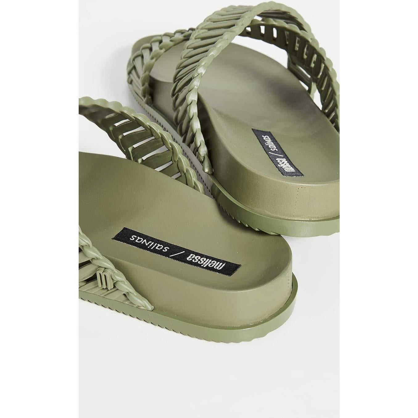 Deslizadores Melissa Cosmic II Mujeres Musgo Verde 5 Medio