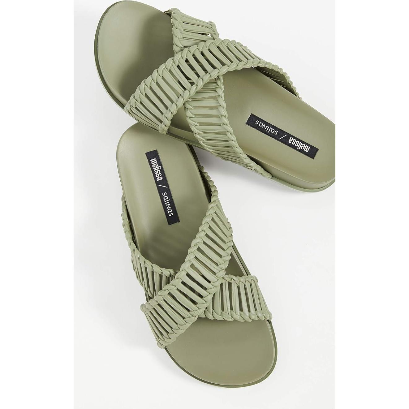 Deslizadores Melissa Cosmic II Mujeres Musgo Verde 5 Medio