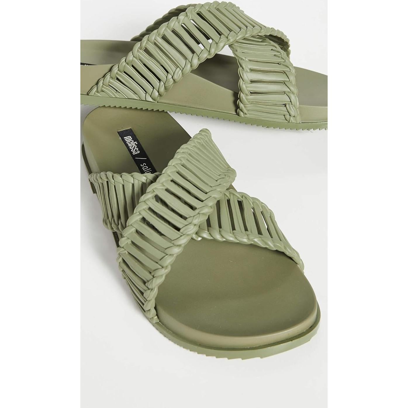 Deslizadores Melissa Cosmic II Mujeres Musgo Verde 5 Medio