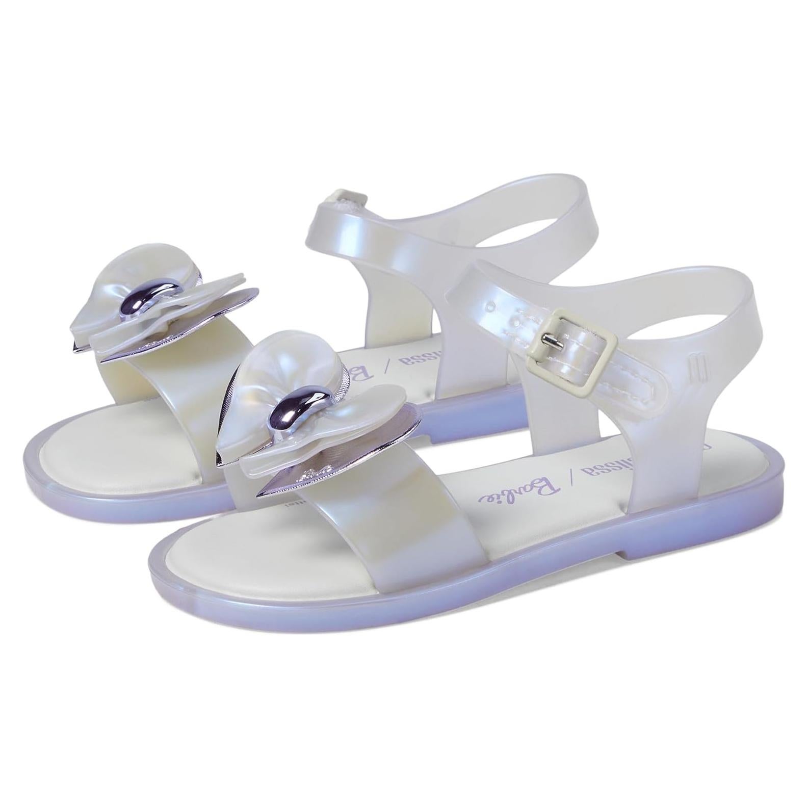 Sandalia Mini Melissa Mar de Niña Barbie Azul Perla 5