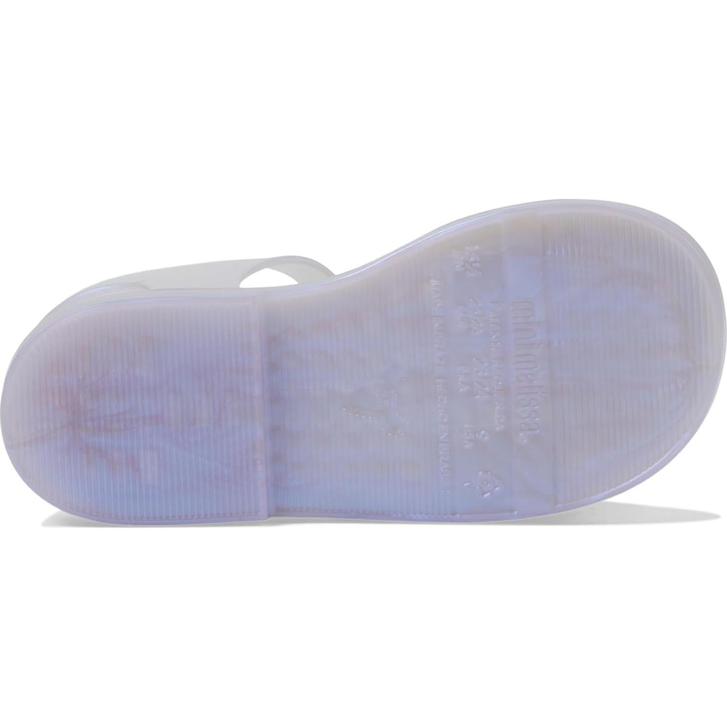 Sandalia Mini Melissa Mar de Niña Barbie Azul Perla 5