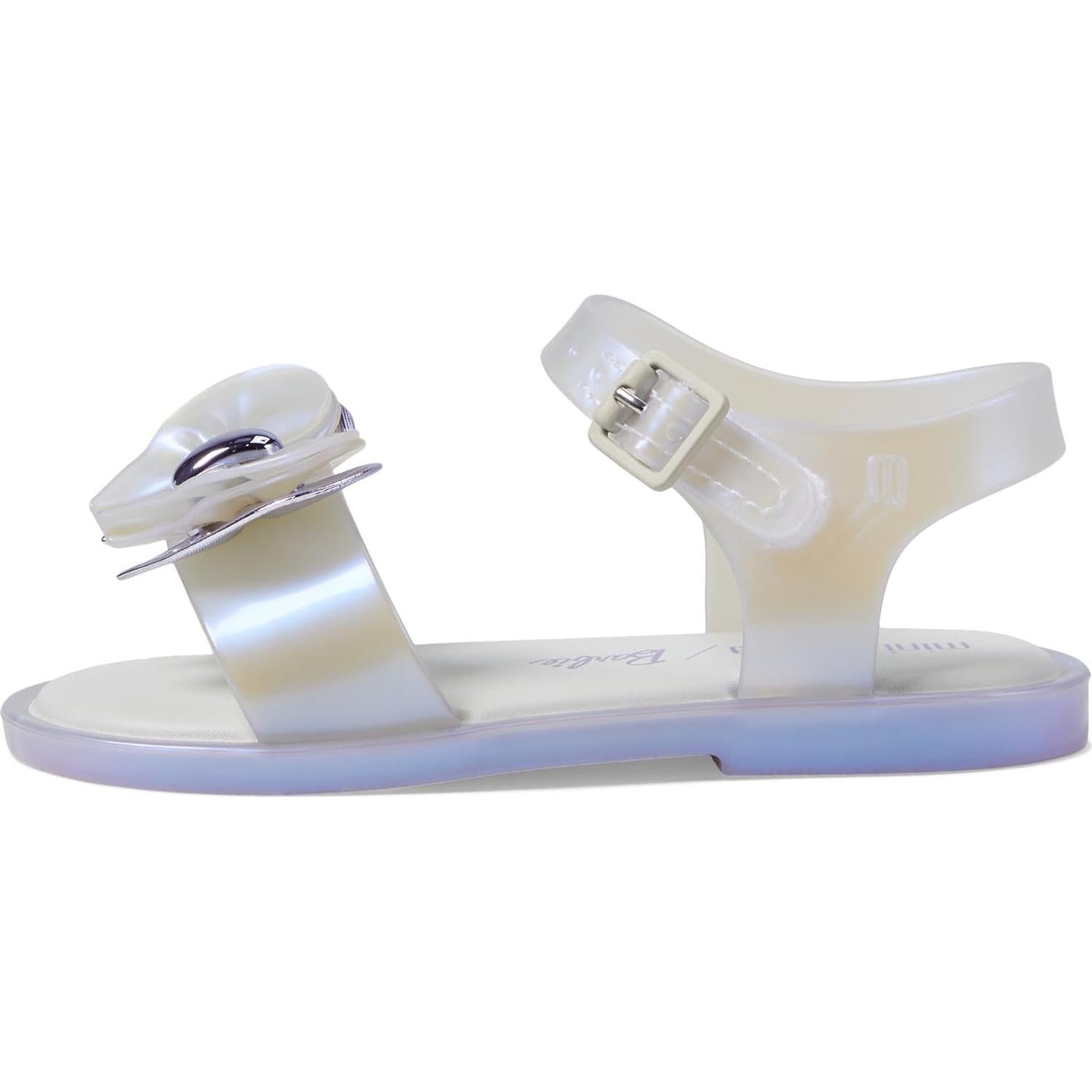 Sandalia Mini Melissa Mar de Niña Barbie Azul Perla 5