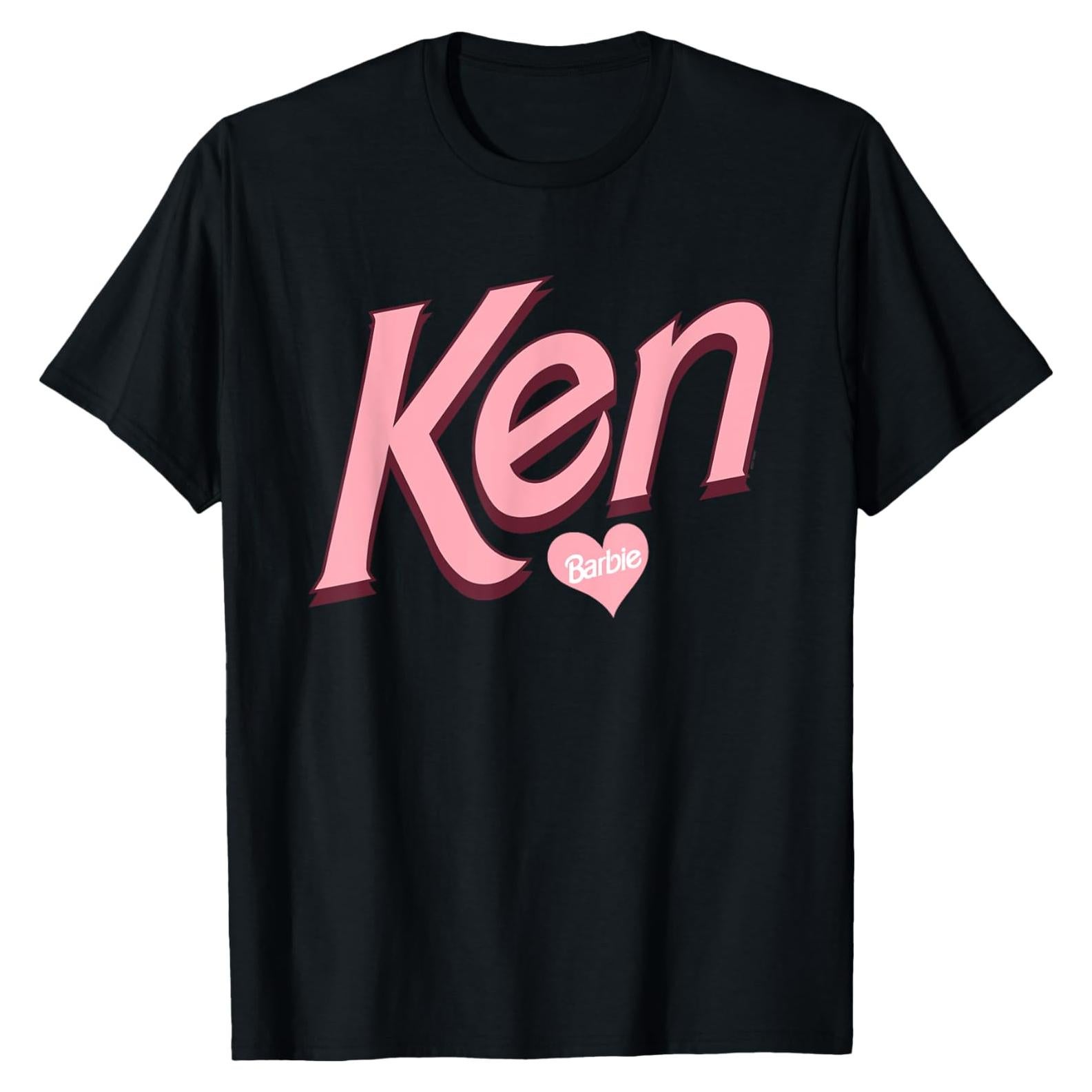 Camiseta Barbie Ken Amor - Licenciada Mattel - Negro - Pequeño
