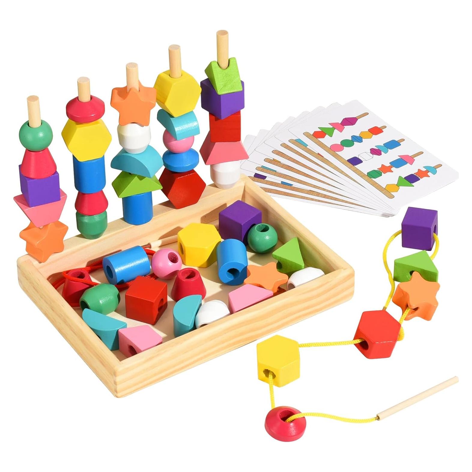 Juego de Secuenciación de Perlas Montessori Gserin 22x16 cm