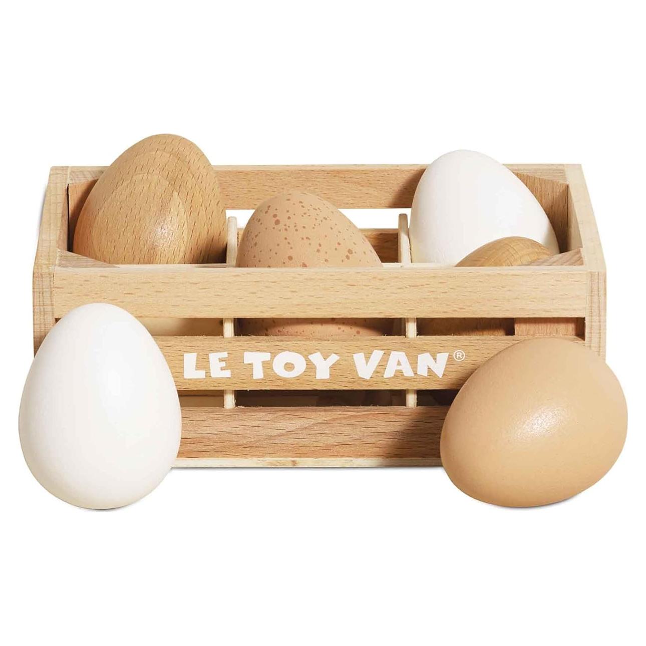 Mercado de Madera Le Toy Van con 6 Huevos y Caja