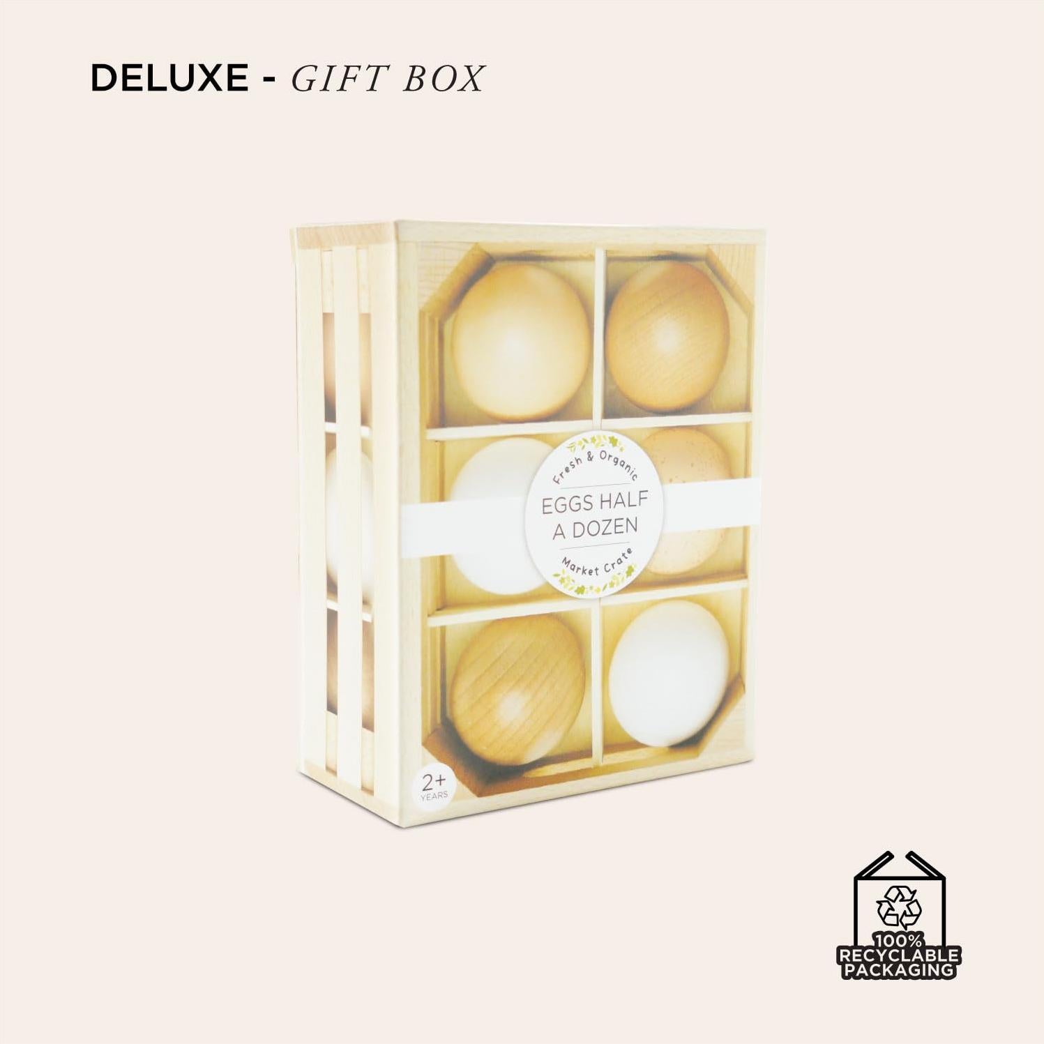 Mercado de Madera Le Toy Van con 6 Huevos y Caja