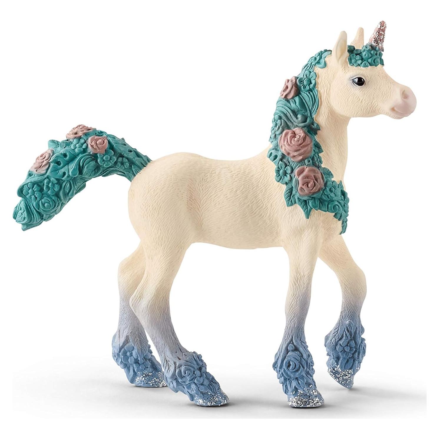 Figura de Juguete Potrillo Unicornio Flor Schleich 9x18cm 5+
