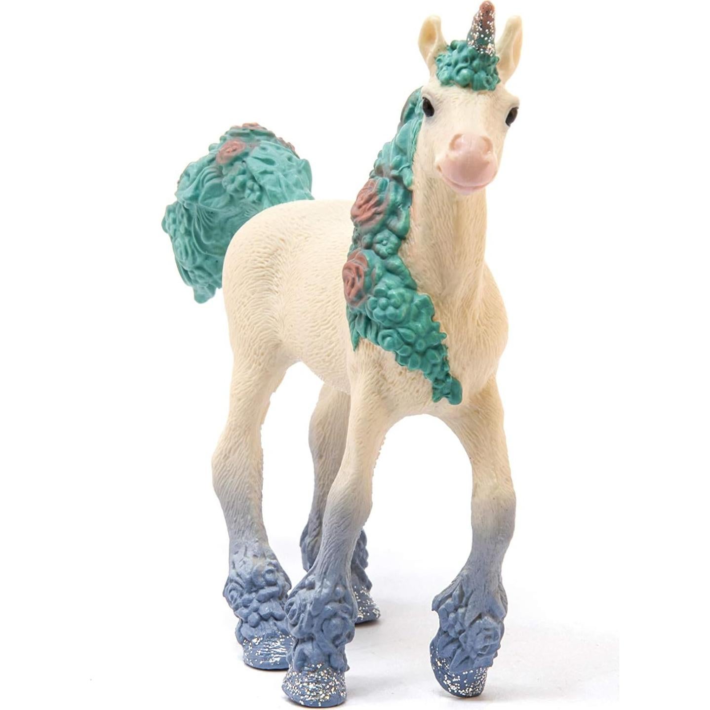 Figura de Juguete Potrillo Unicornio Flor Schleich 9x18cm 5+