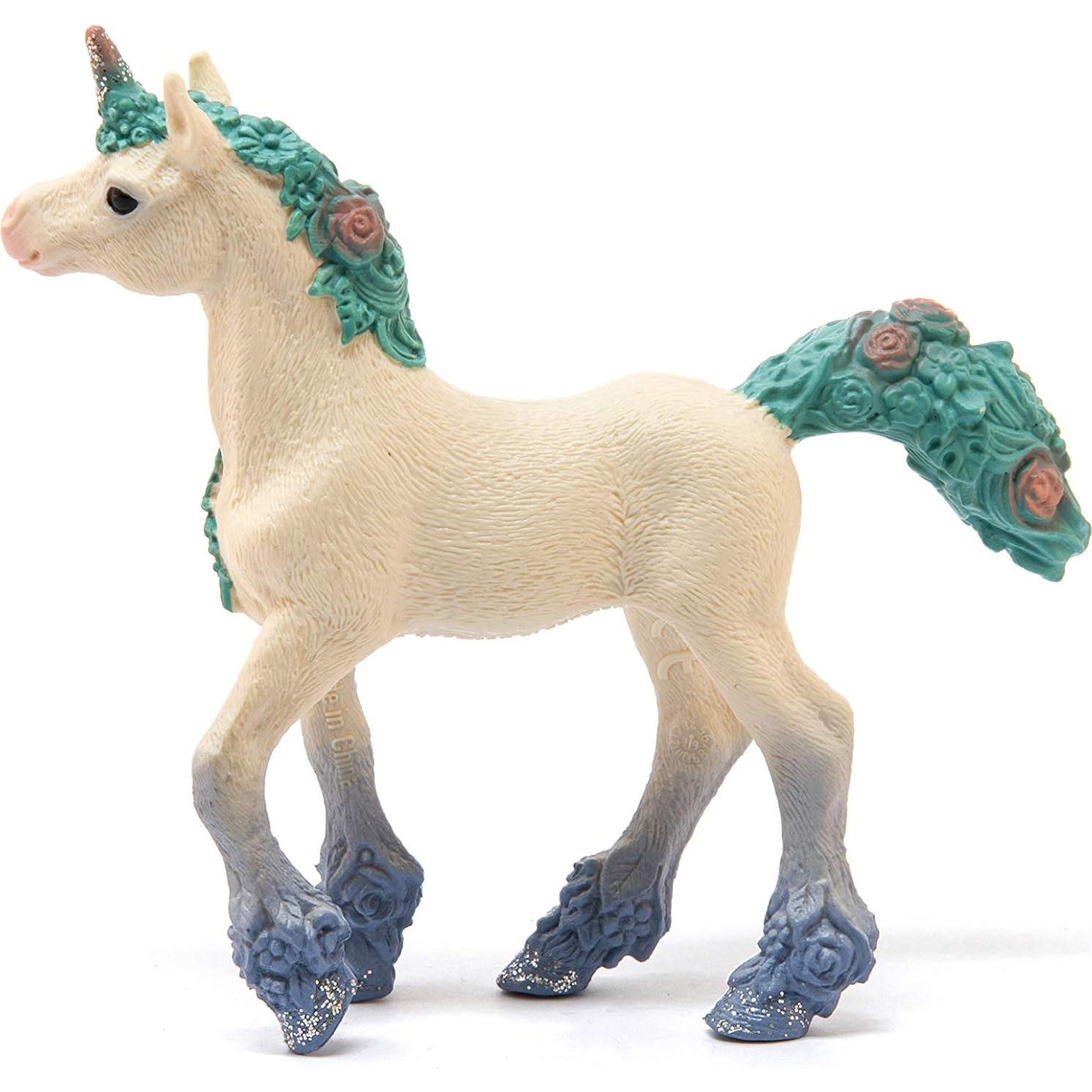 Figura de Juguete Potrillo Unicornio Flor Schleich 9x18cm 5+