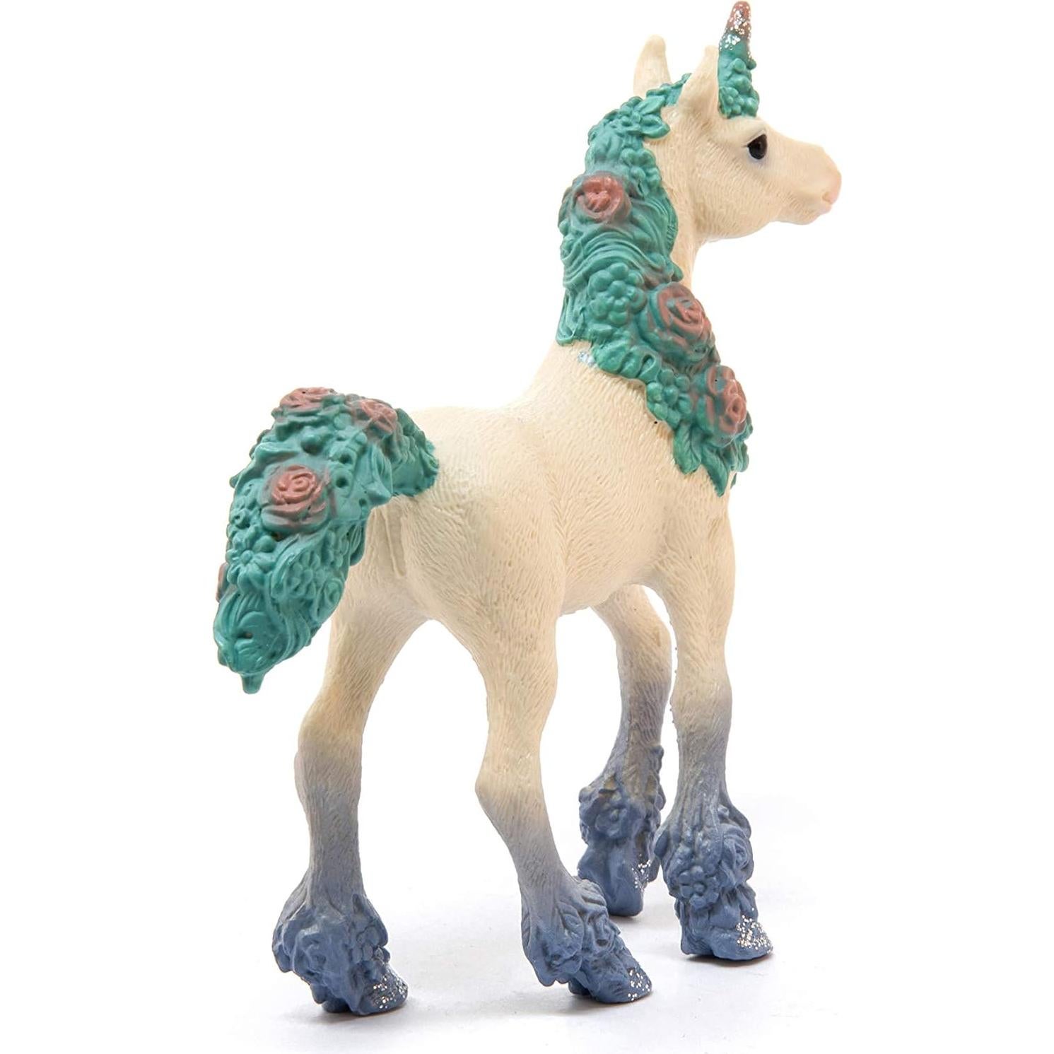Figura de Juguete Potrillo Unicornio Flor Schleich 9x18cm 5+