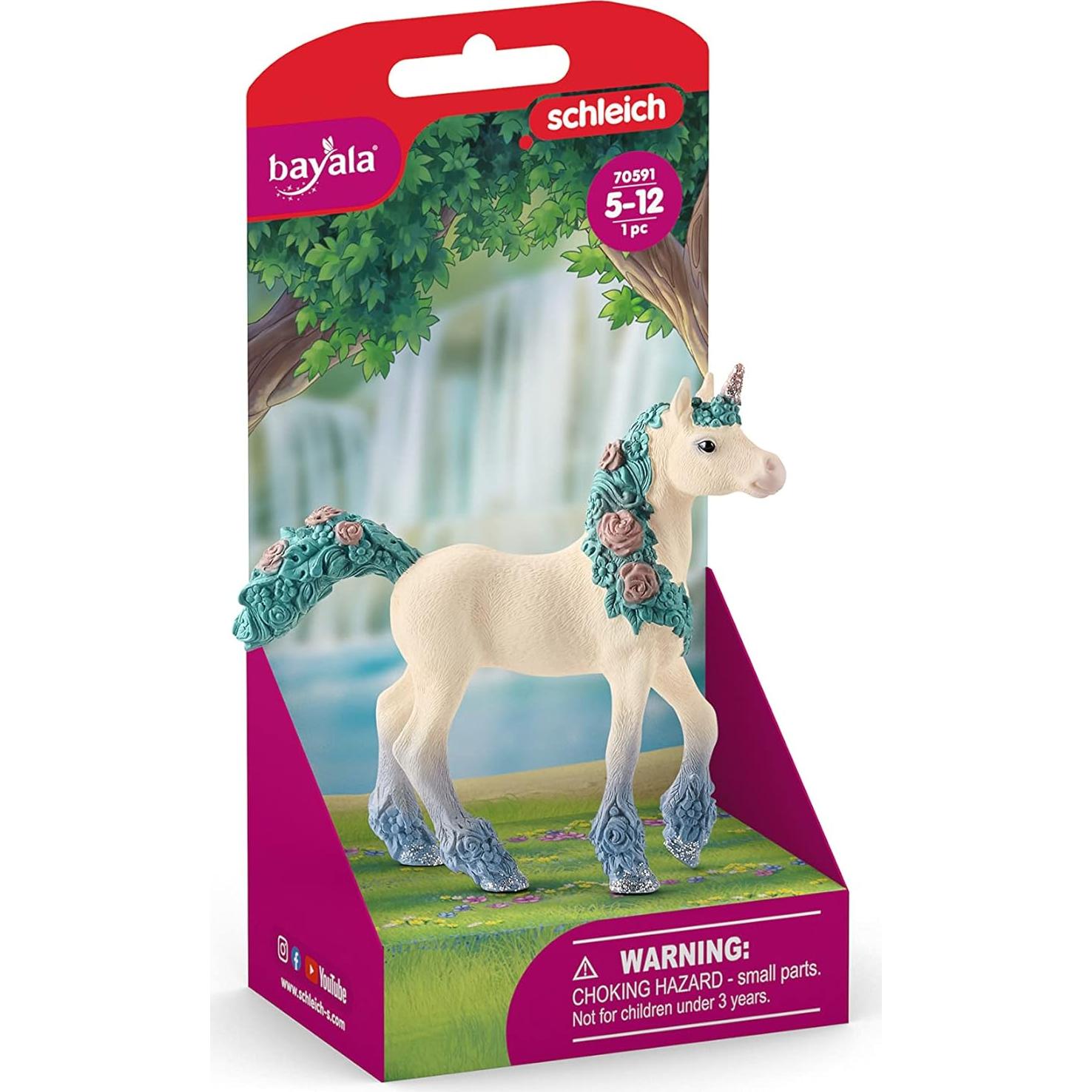 Figura de Juguete Potrillo Unicornio Flor Schleich 9x18cm 5+