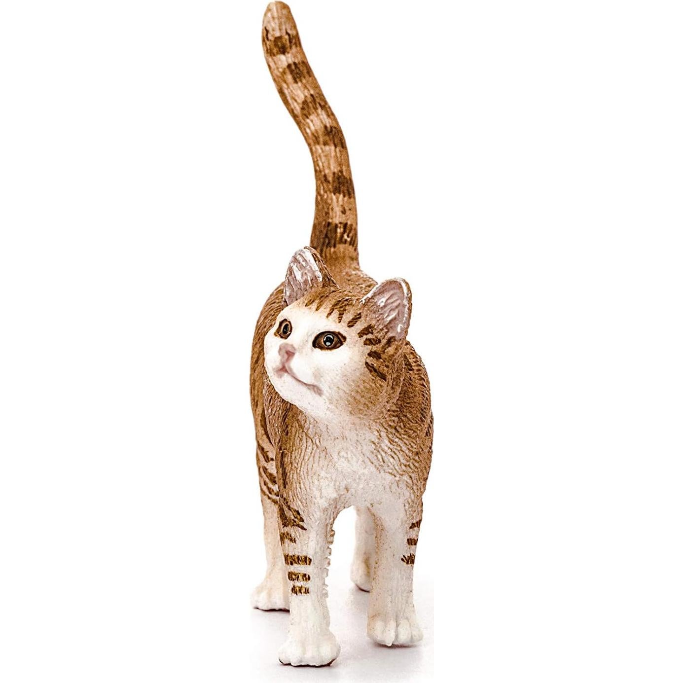 Figura de Gato Atigrado Schleich - Mundo de Granja 6.6 cm