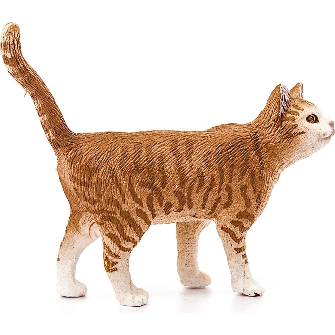 Figura de Gato Atigrado Schleich - Mundo de Granja 6.6 cm