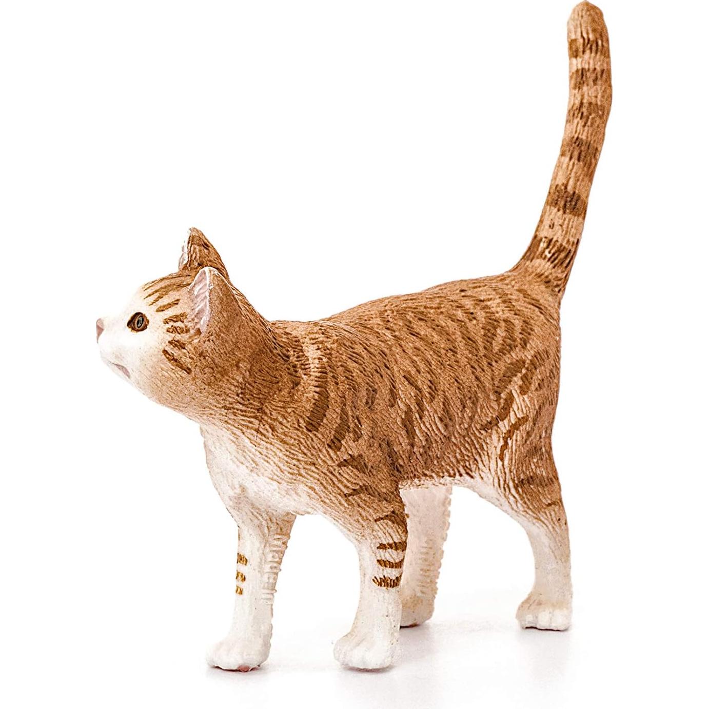 Figura de Gato Atigrado Schleich - Mundo de Granja 6.6 cm
