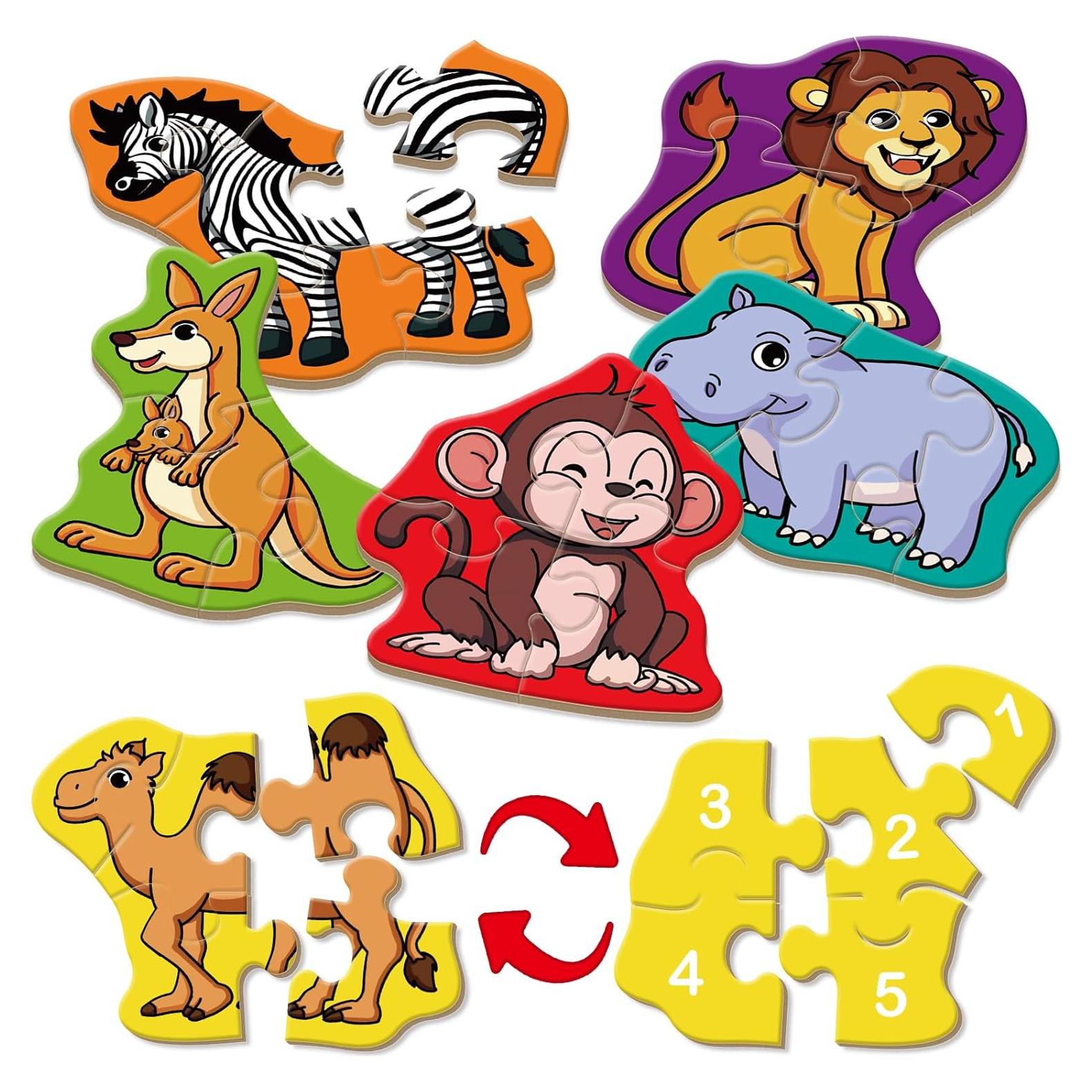 Rompecabezas Educativo de Animales Broytain 9 Piezas 3 Años+