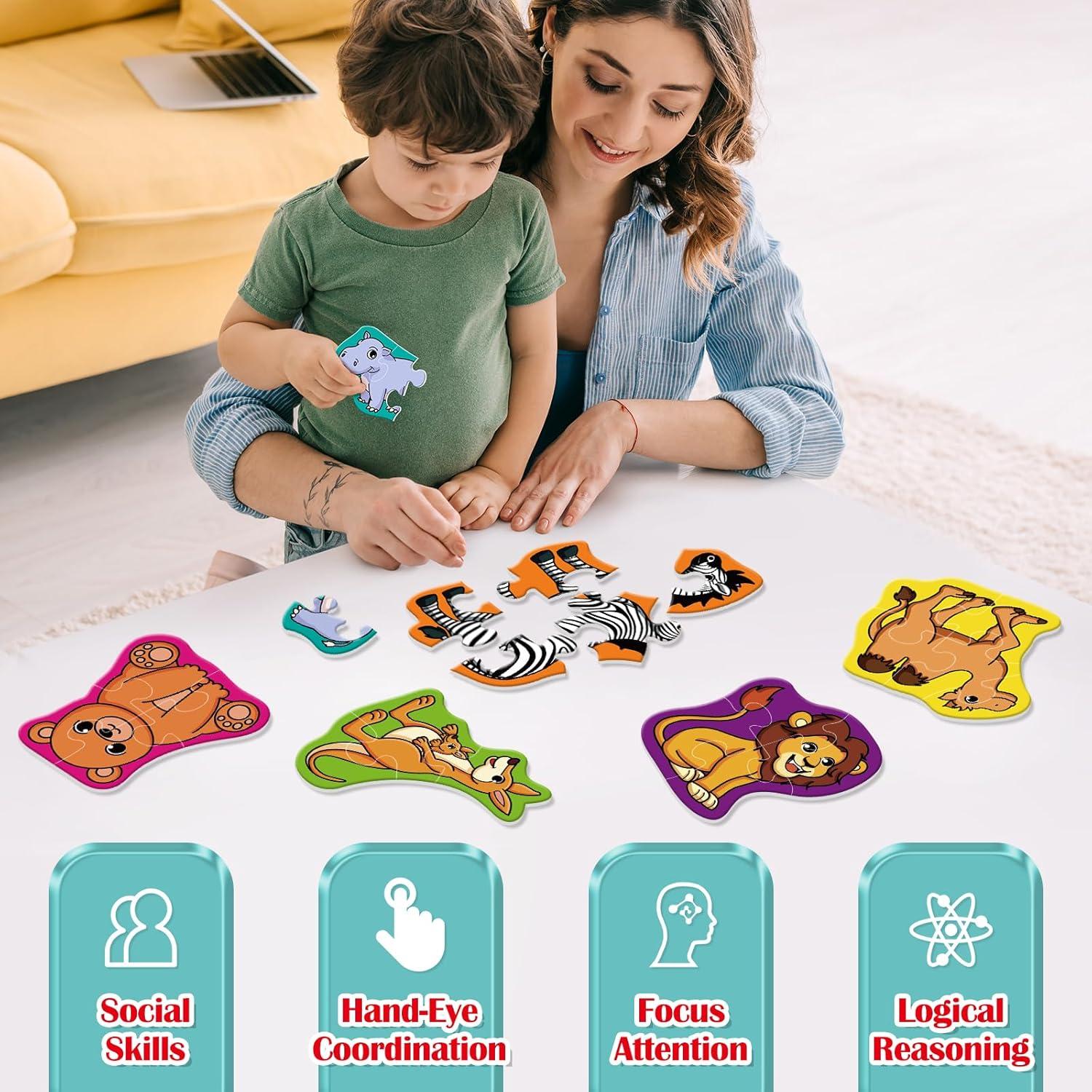 Rompecabezas Educativo de Animales Broytain 9 Piezas 3 Años+