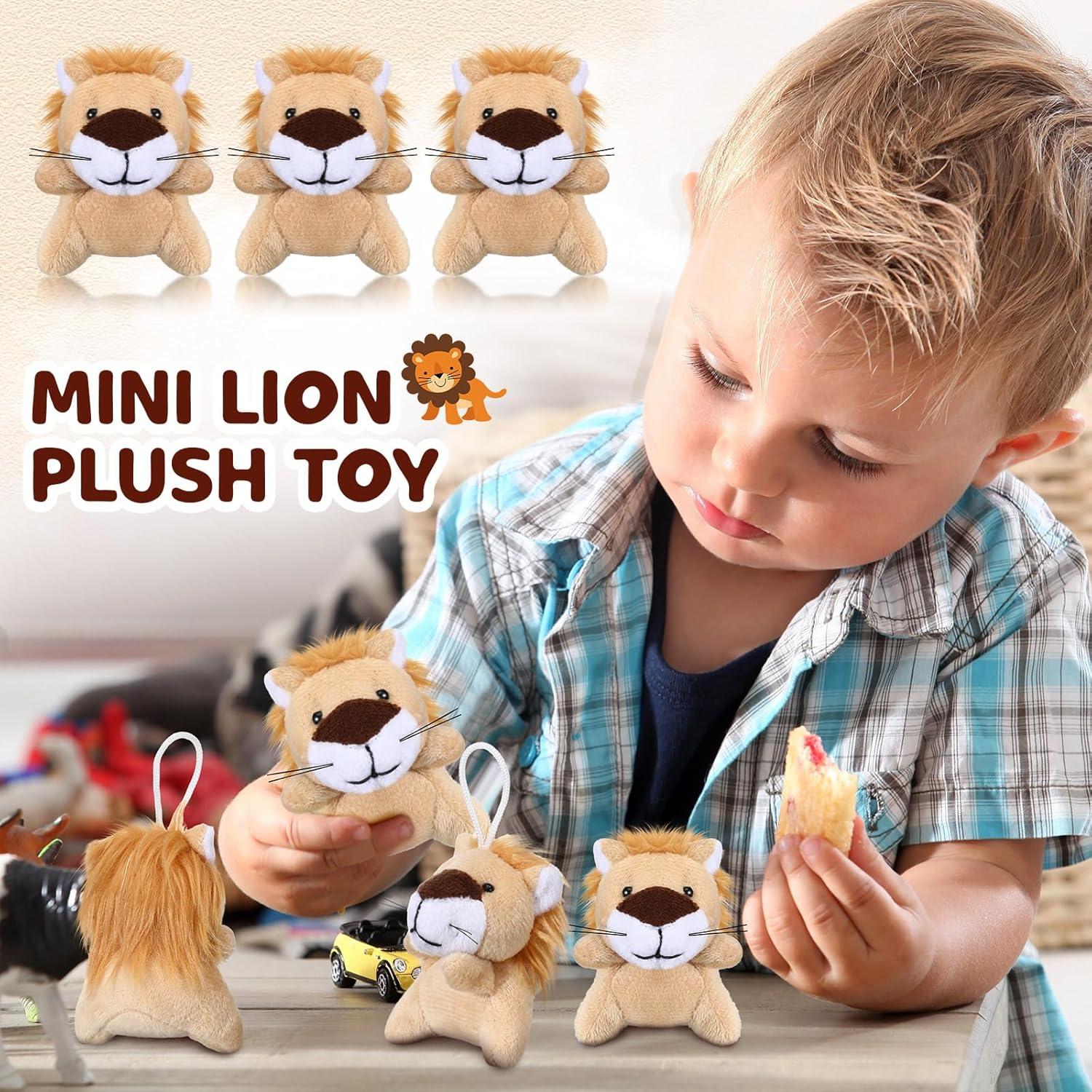 Shappy 100 Mini Juguetes de Peluche León 6.5x5 cm