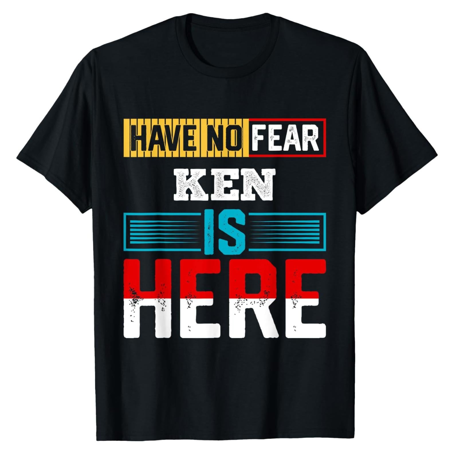 Camiseta Humorística KEN - No Tengas Miedo - Negra