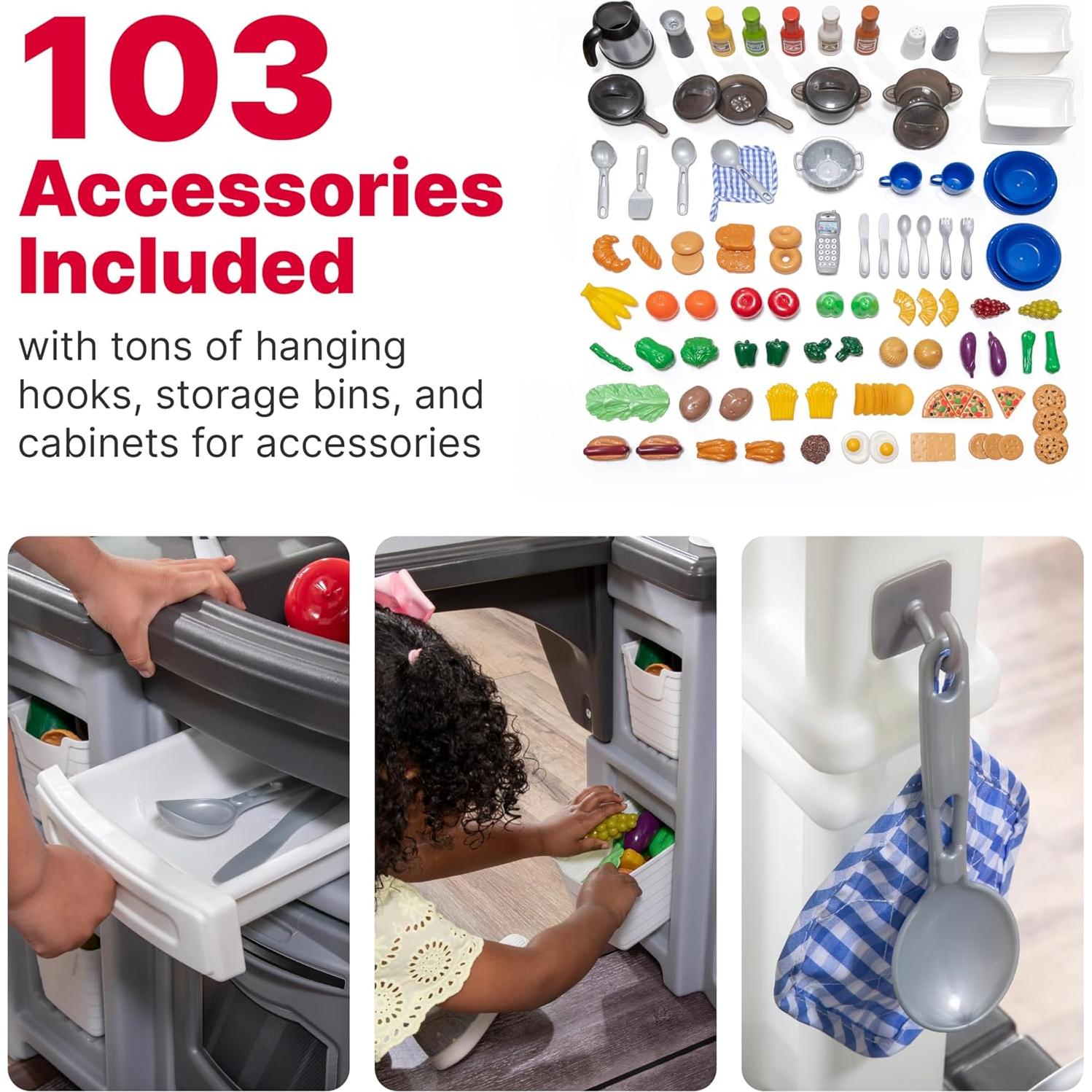 Cocina y Parrilla Step2 para Niños, Juego Interactivo 103 Piezas