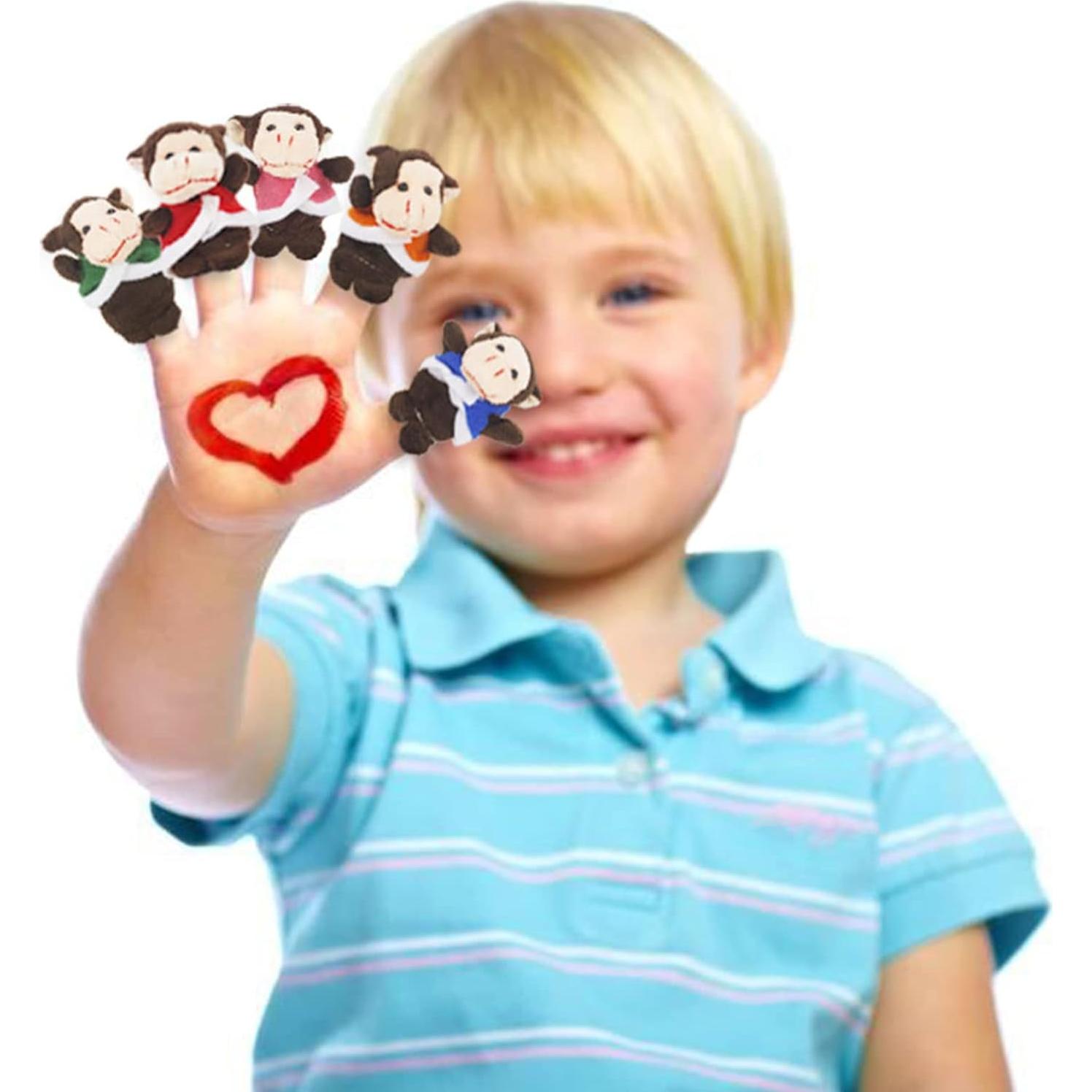 Set de 12 Marionetas de Dedos de Peluche RIY para Niños