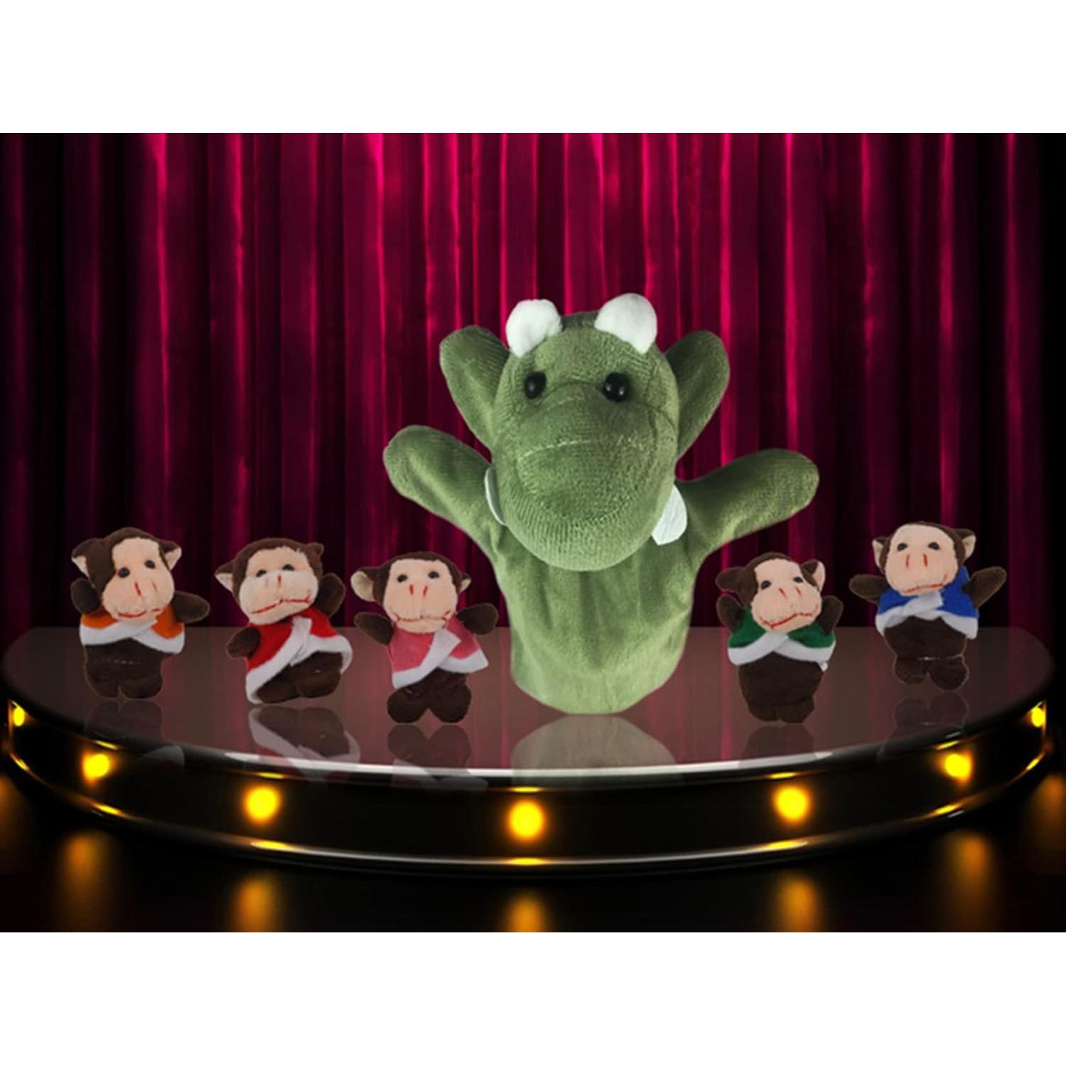 Set de 12 Marionetas de Dedos de Peluche RIY para Niños