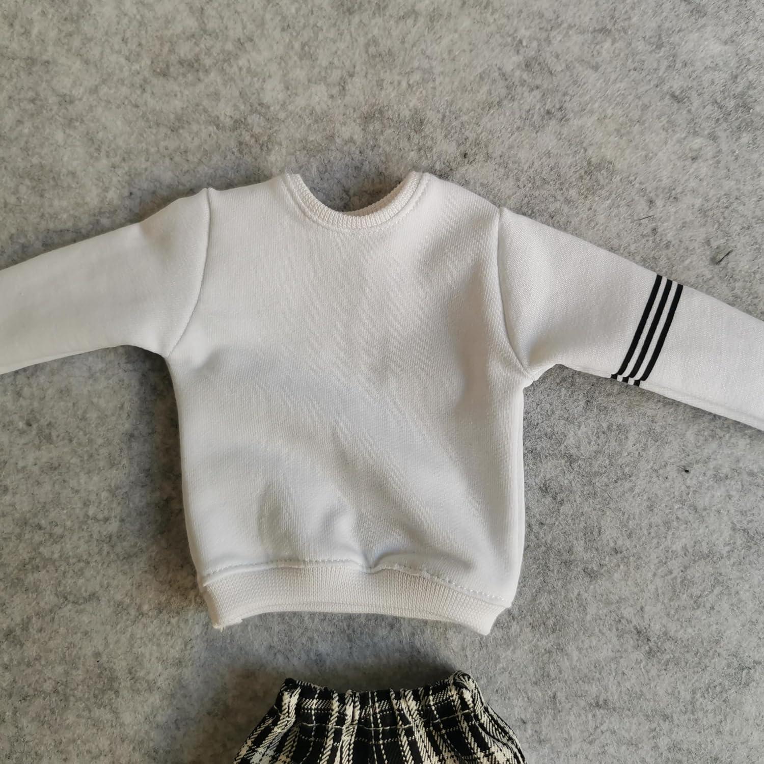 Sudadera 1/6 SSbeauty + Pantalones cuadros para figura 30 cm
