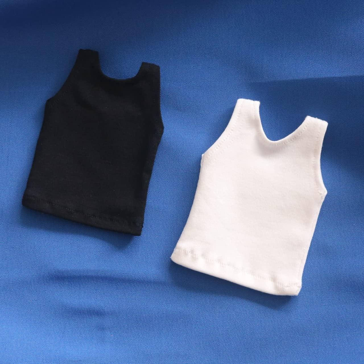 Ropa para muñeca SSbeauty M 1/6 Chaleco Negro y Blanco