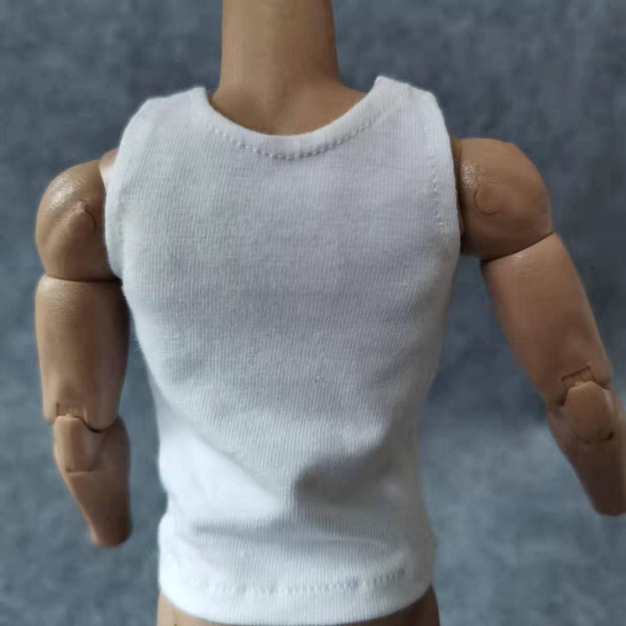 Ropa para muñeca SSbeauty M 1/6 Chaleco Negro y Blanco