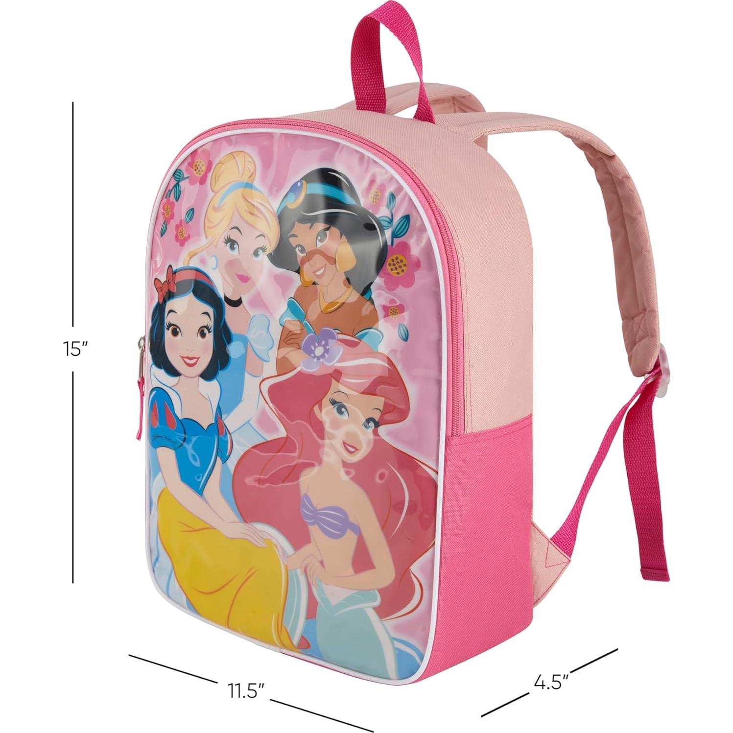 Mochila de Princesa Disney Rosa 38x29x11cm con Correas Acolchadas
