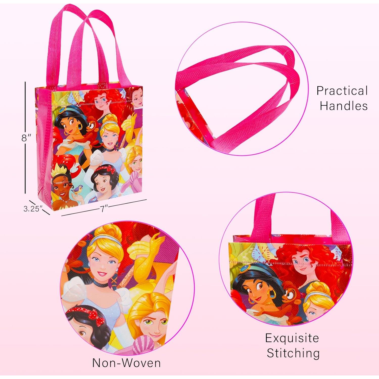 Juego de 24 Bolsas de Favor de Fiesta Princesa Disney Reutilizables