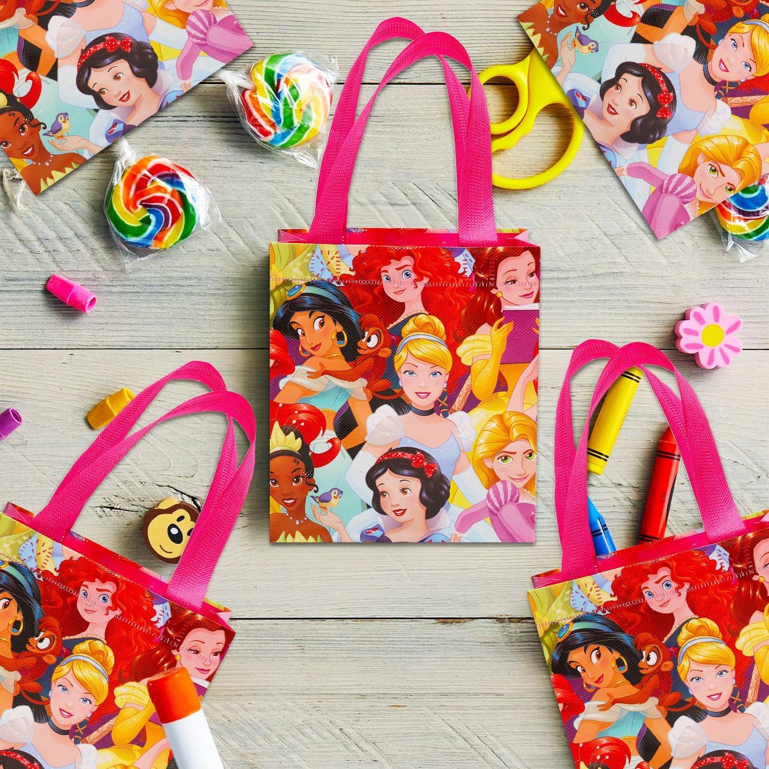 Juego de 24 Bolsas de Favor de Fiesta Princesa Disney Reutilizables