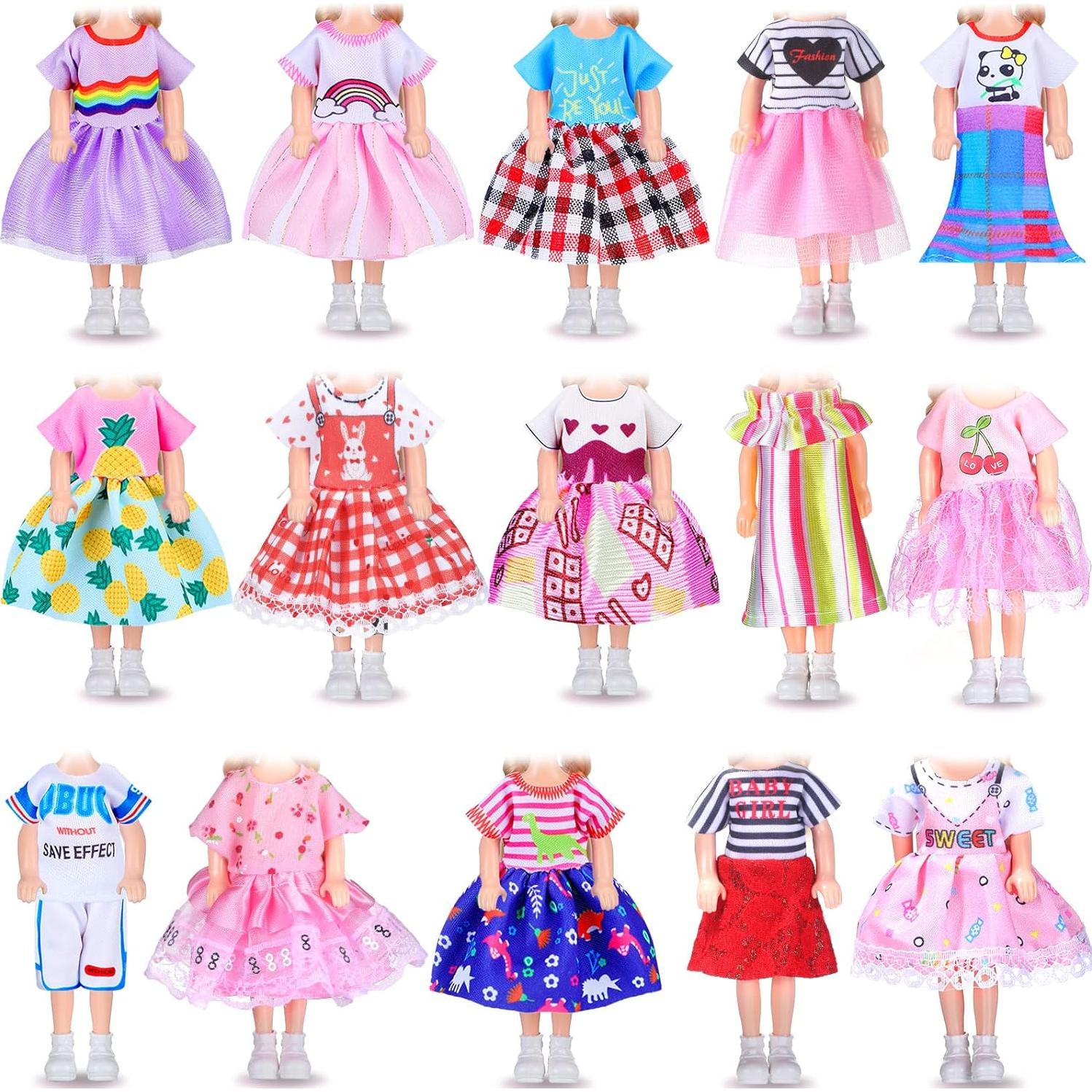 16 Piezas Ropa de Muñeca Hungdao 15 cm Accesorios Niñas