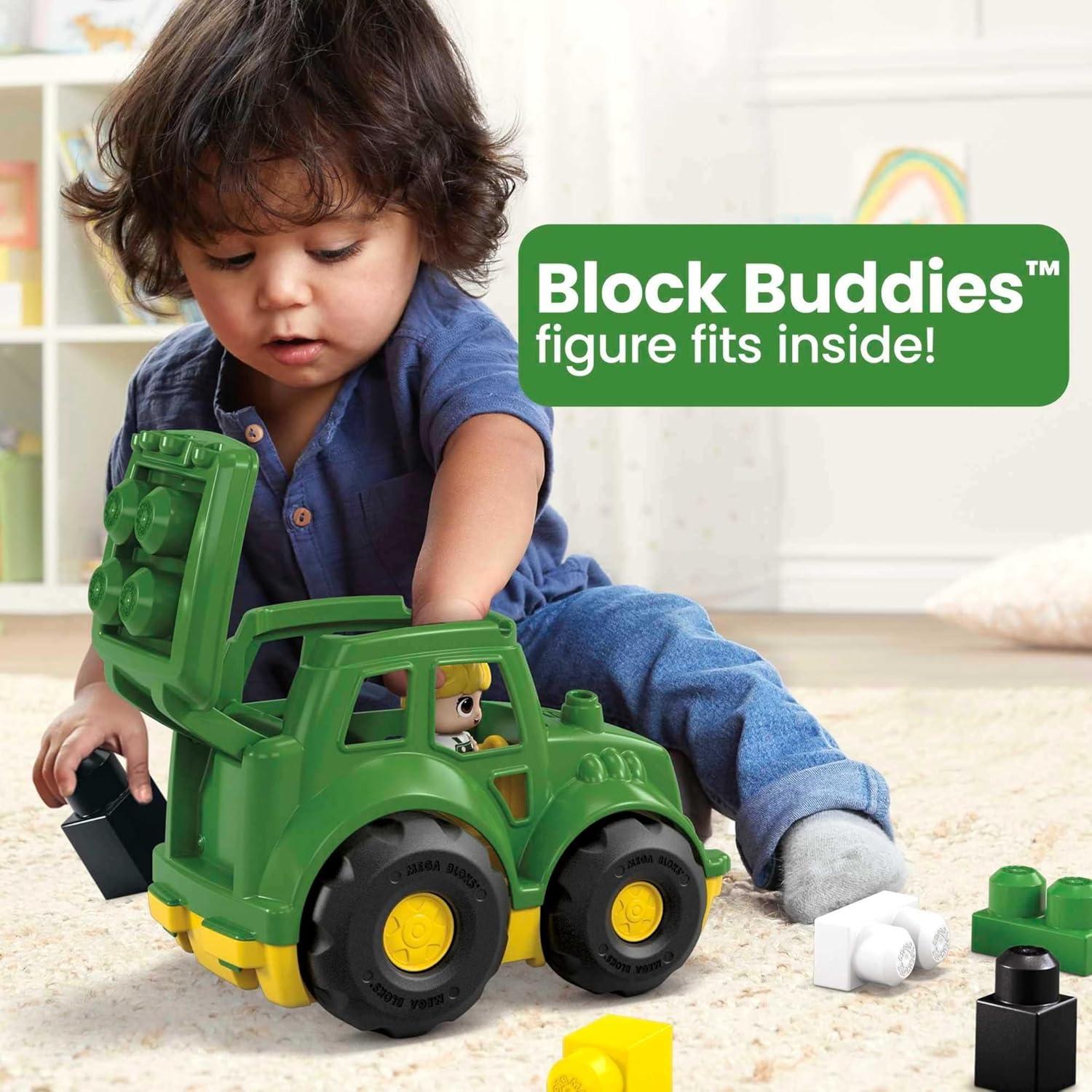 Juego de Construcción Mega Bloks John Deere Tractor 6 Piezas