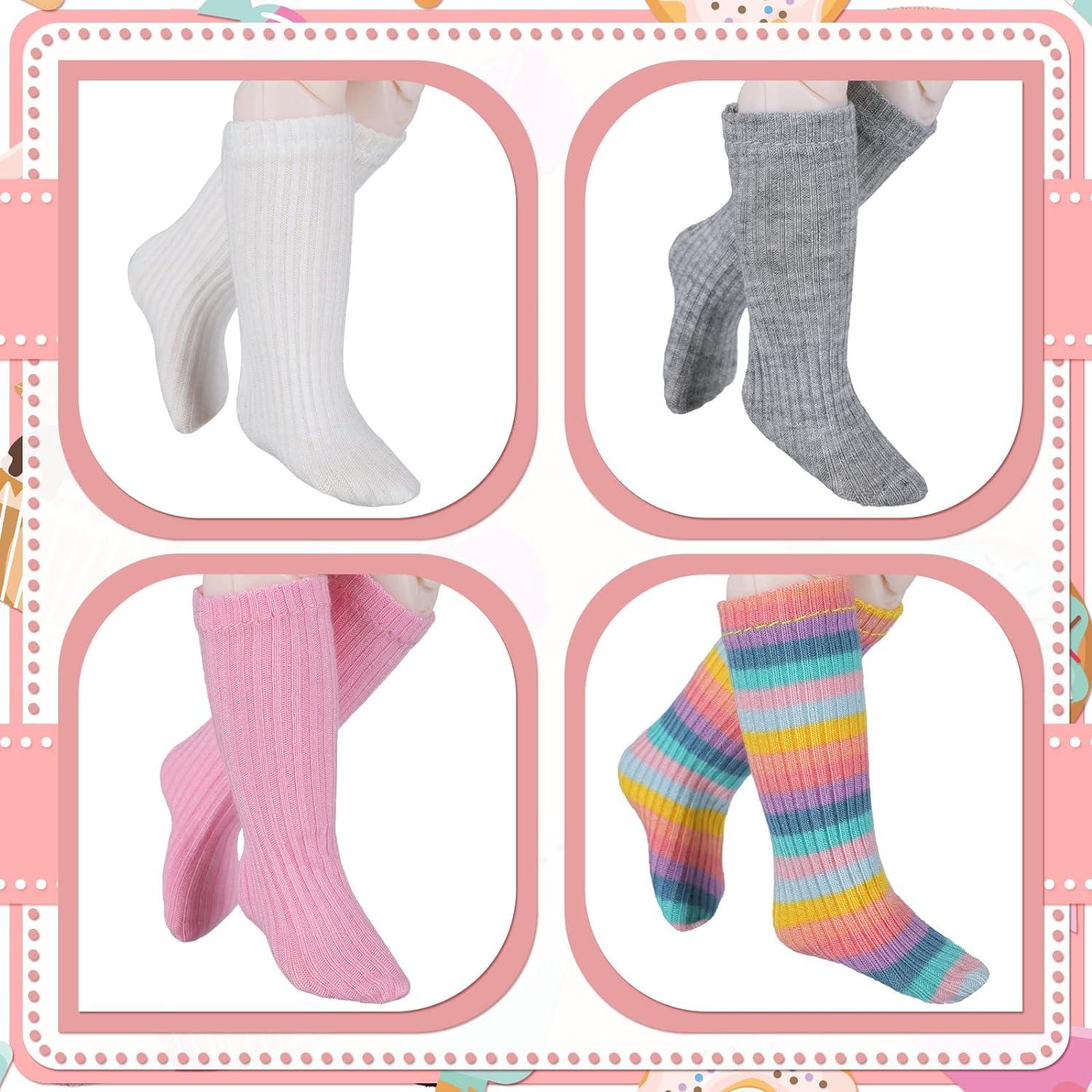 Calcetines Mini para Muñecas Sotiff - 6 Pares Coloridos