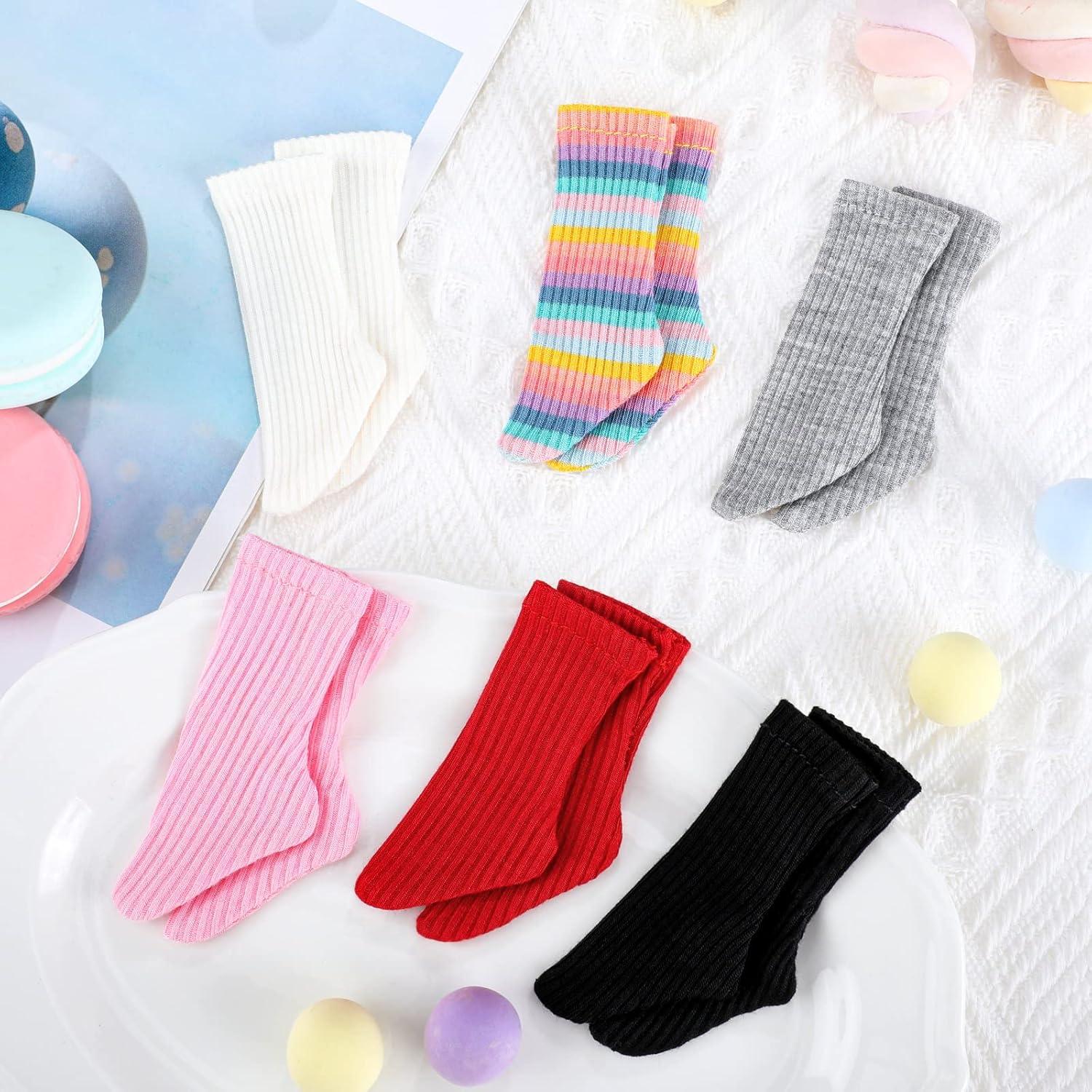 Calcetines Mini para Muñecas Sotiff - 6 Pares Coloridos