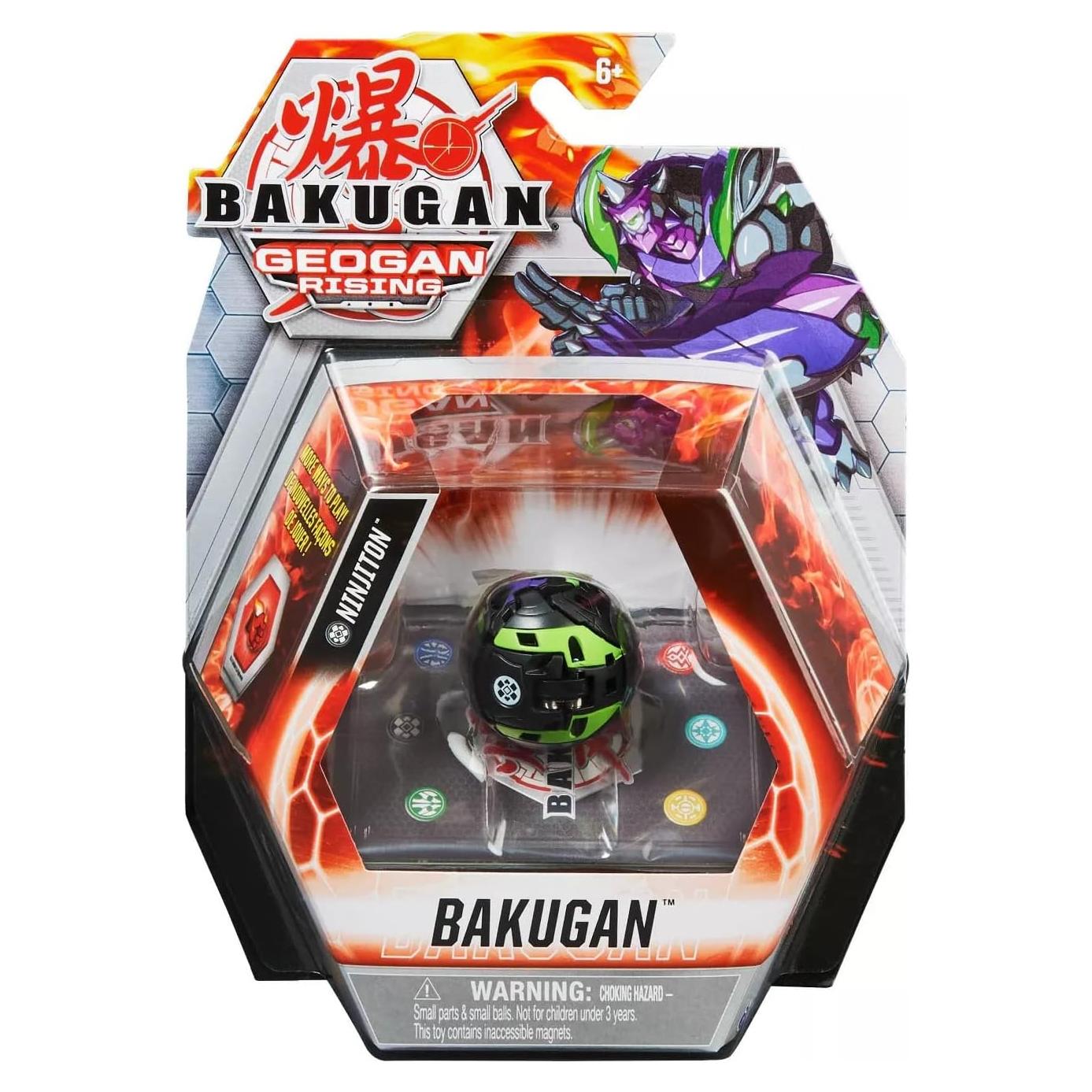 Bakugan Geogan Rising Darkus Ninjiton figura 5.08 cm