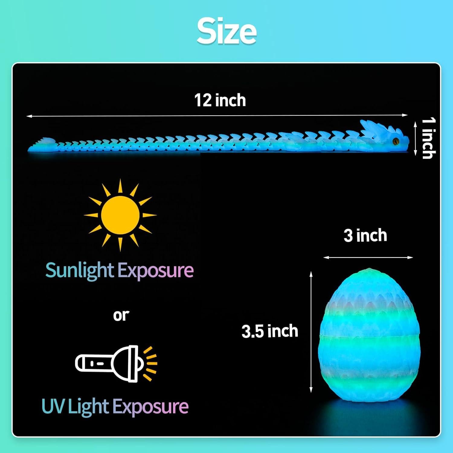 Huevos de Dragón 3D Articulados SYEFKJSA - 30.48 cm
