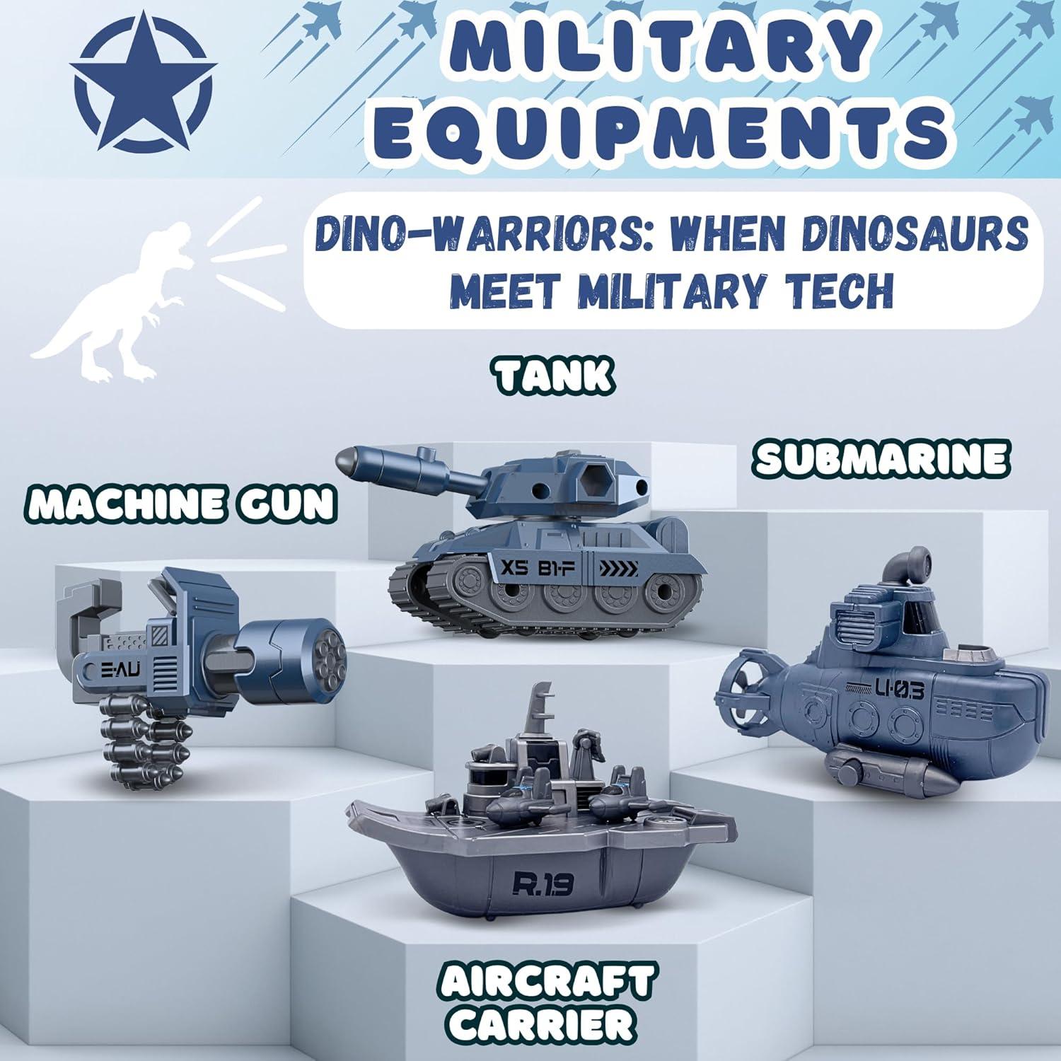 Set de Juguetes de Dinosaurio PlenPLAY T-Rex 28 cm Militar