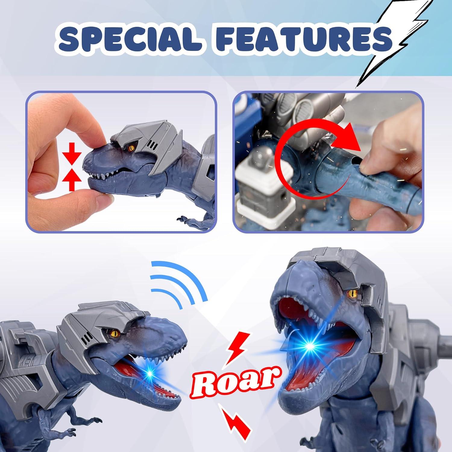 Set de Juguetes de Dinosaurio PlenPLAY T-Rex 28 cm Militar