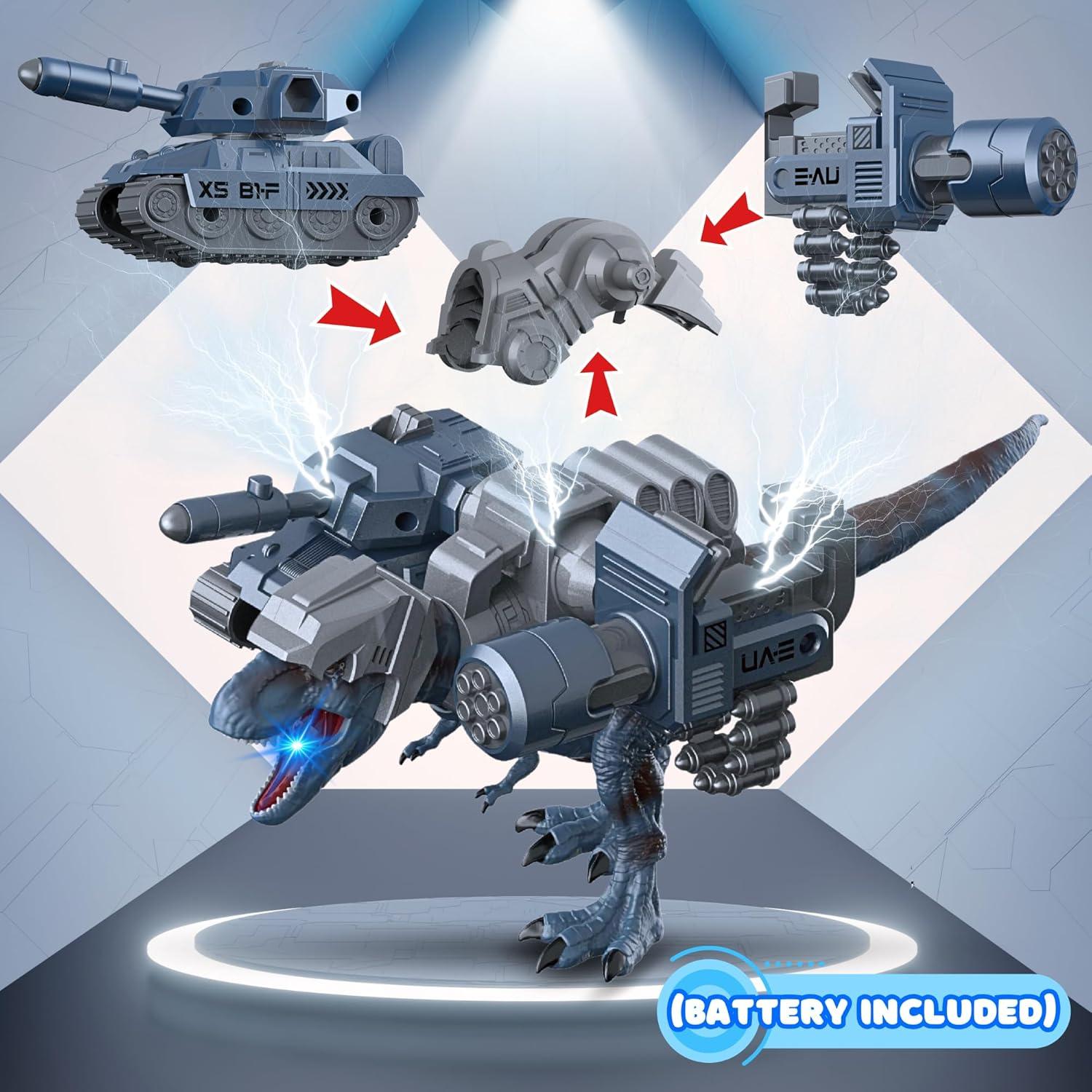 Set de Juguetes de Dinosaurio PlenPLAY T-Rex 28 cm Militar