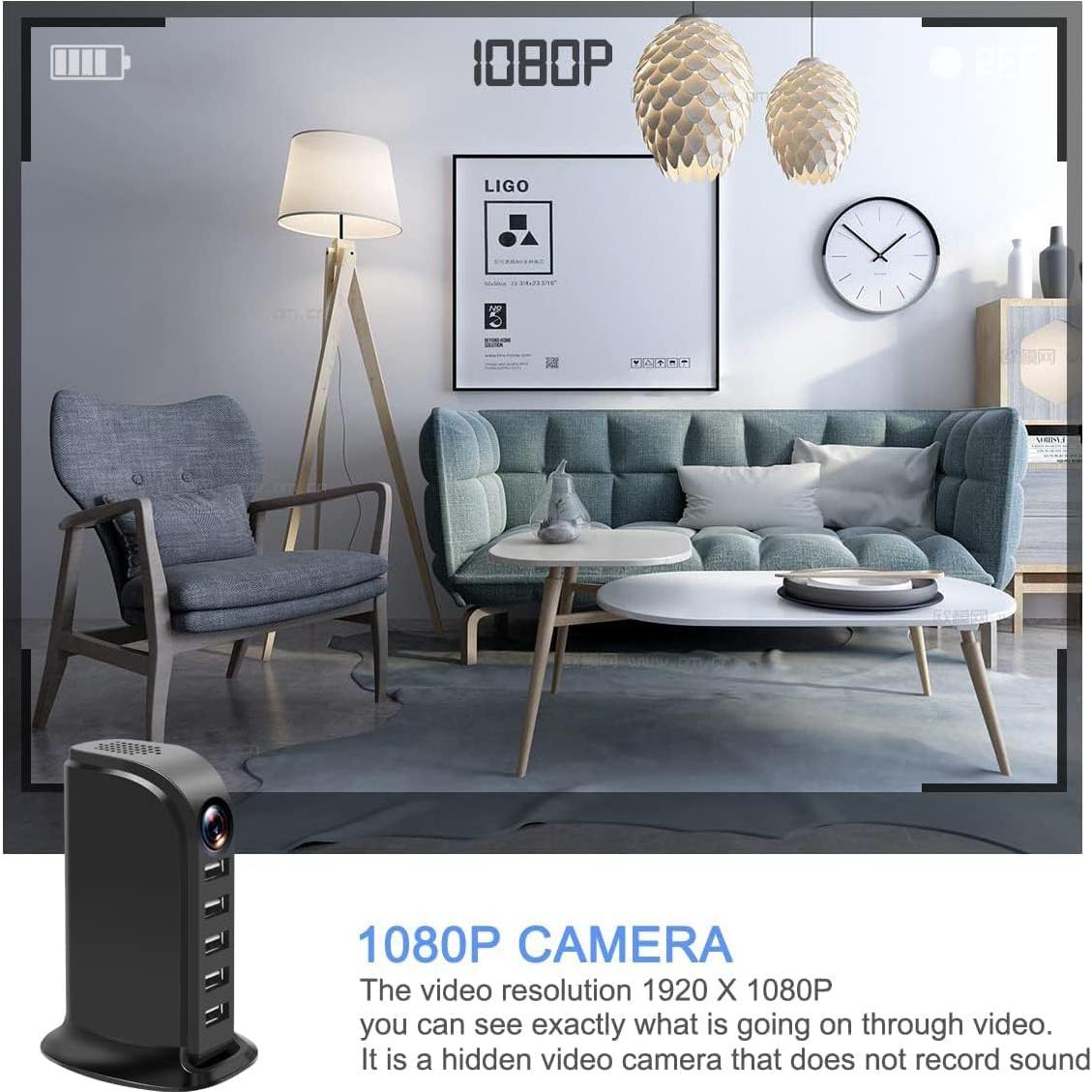 Cámara Oculta USB Musoumars 1080P con Detección de Movimiento