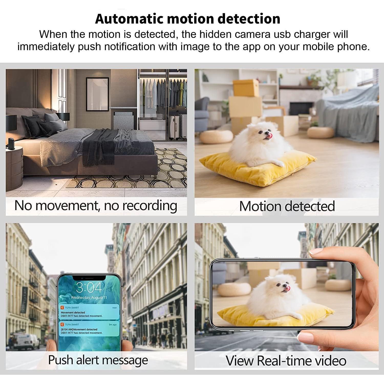Cámara Oculta USB Musoumars 1080P con Detección de Movimiento