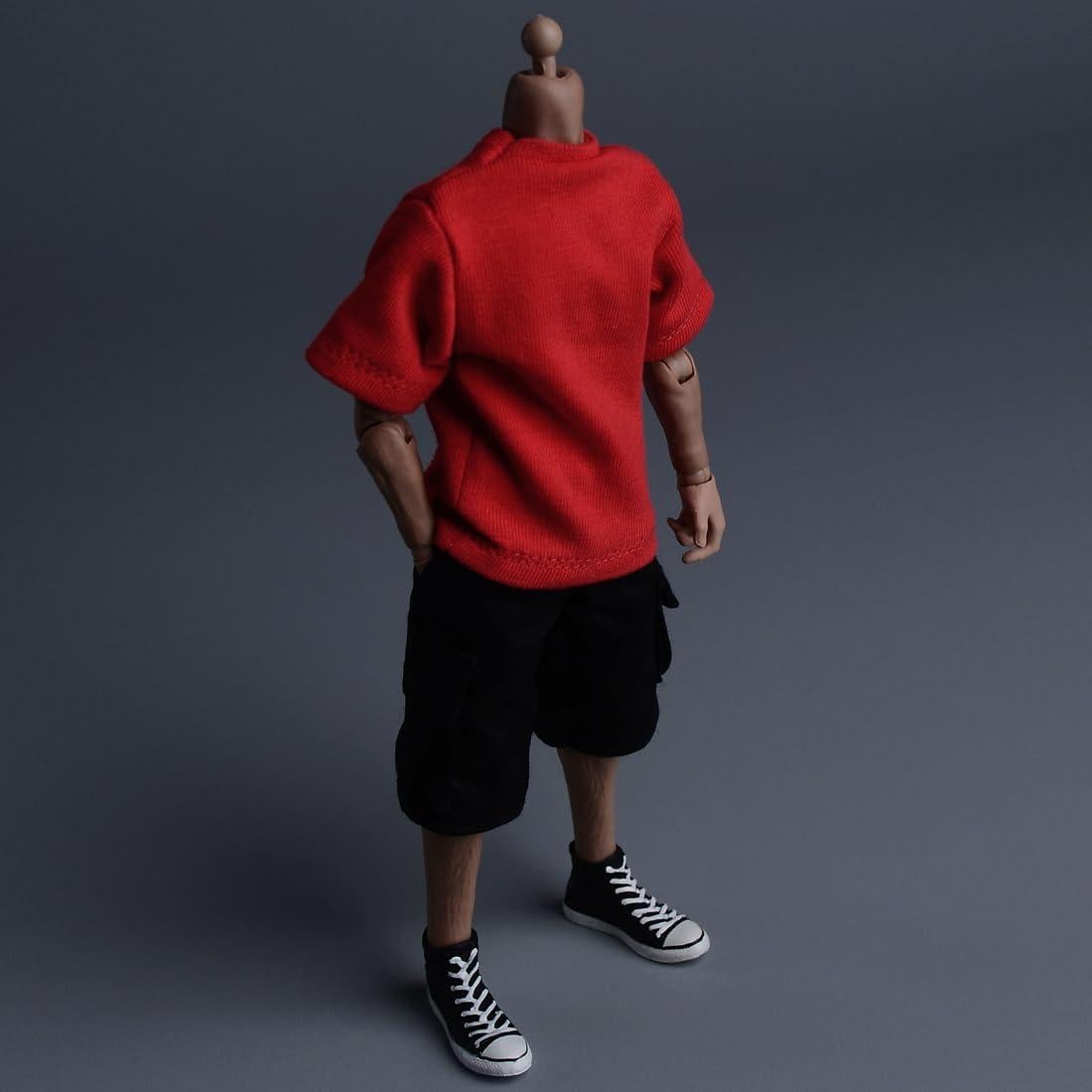 Ropa de Muñeca Meetoget Camiseta Deportiva Roja 1/12