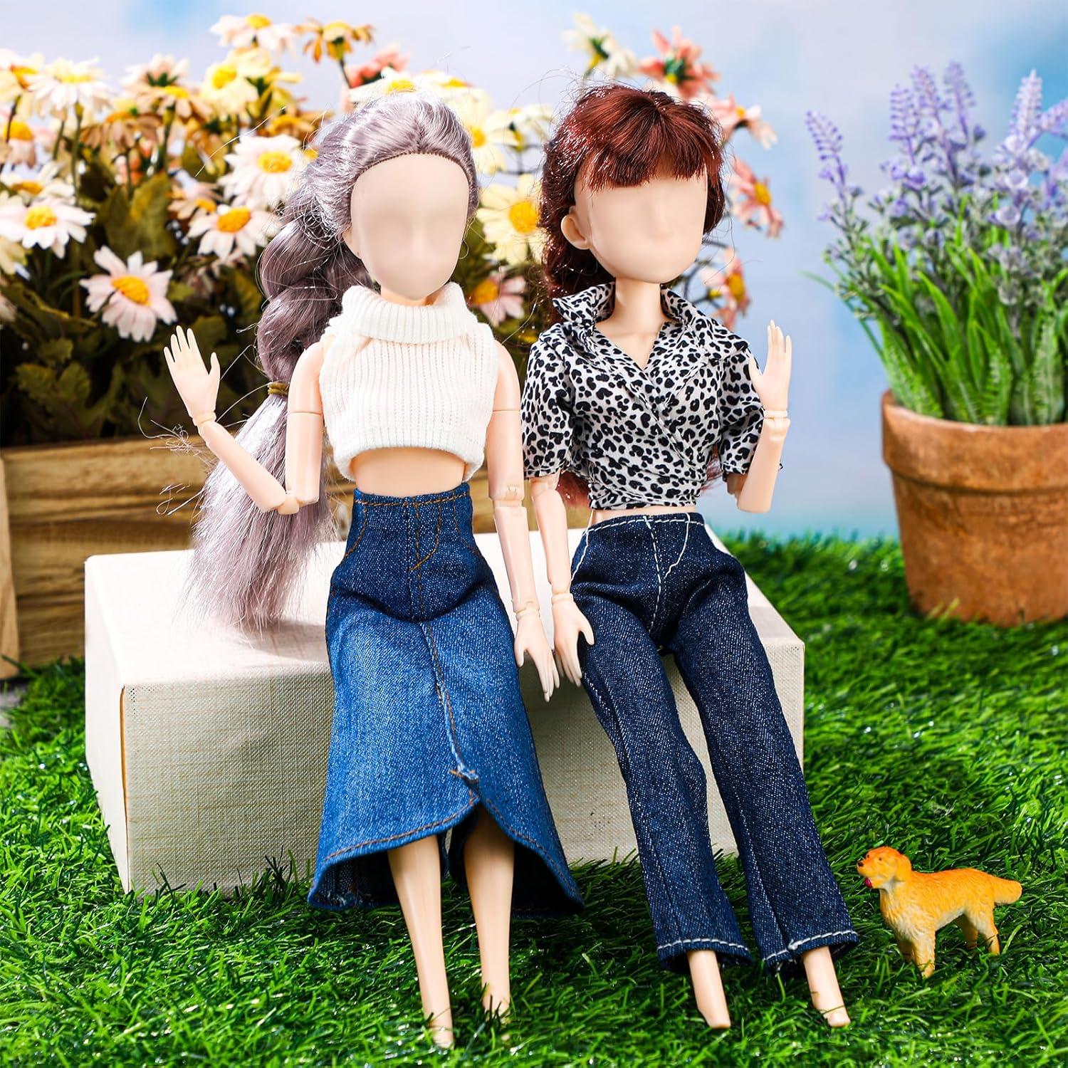 Bencailor 6 Pantalones Cortos para Muñecas 20-30 cm Navidad